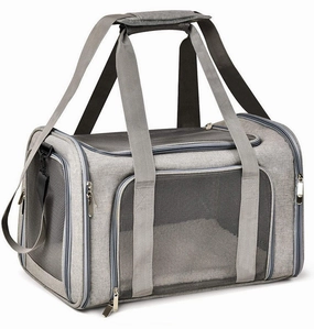 Pet Carrier Bag Soft Sided Portable Folding Airline Travel Approved Bag 81113