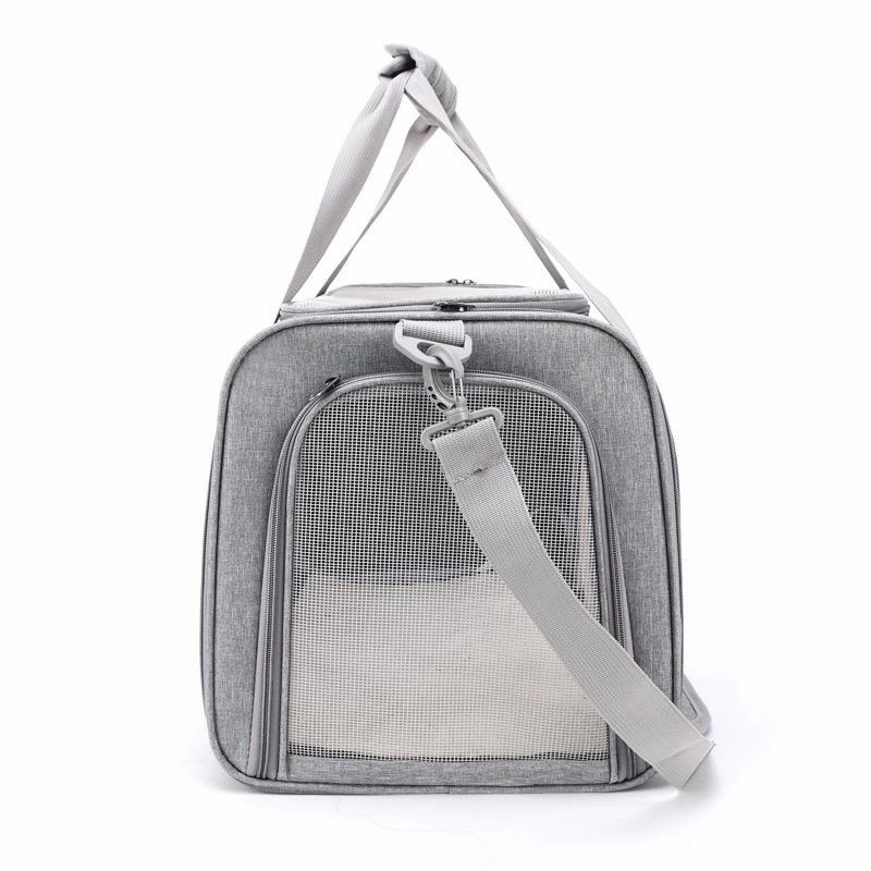 Pet Carrier Bag Soft Sided Portable Folding Airline Travel Approved Bag 81113