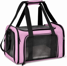 Pet Carrier Bag Soft Sided Portable Folding Airline Travel Approved Bag 81113