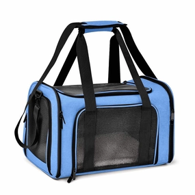 Pet Carrier Bag Soft Sided Portable Folding Airline Travel Approved Bag 81113