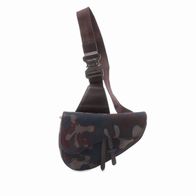 Peter Doig Canvas Camouflage Saddle Crossbody