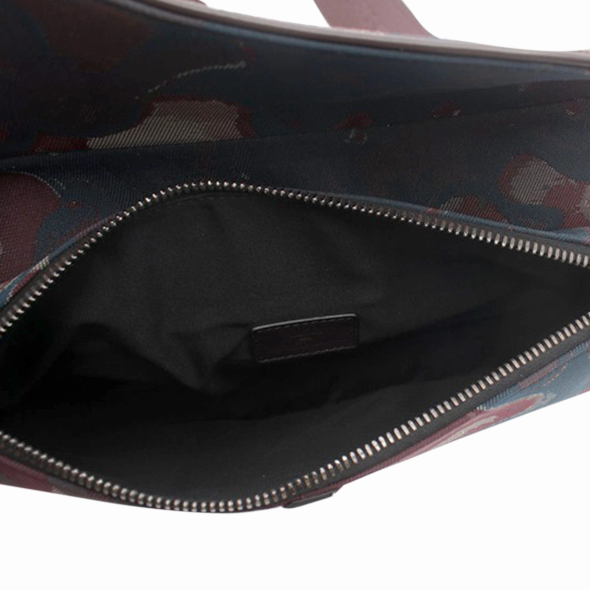 Peter Doig Canvas Camouflage Saddle Crossbody