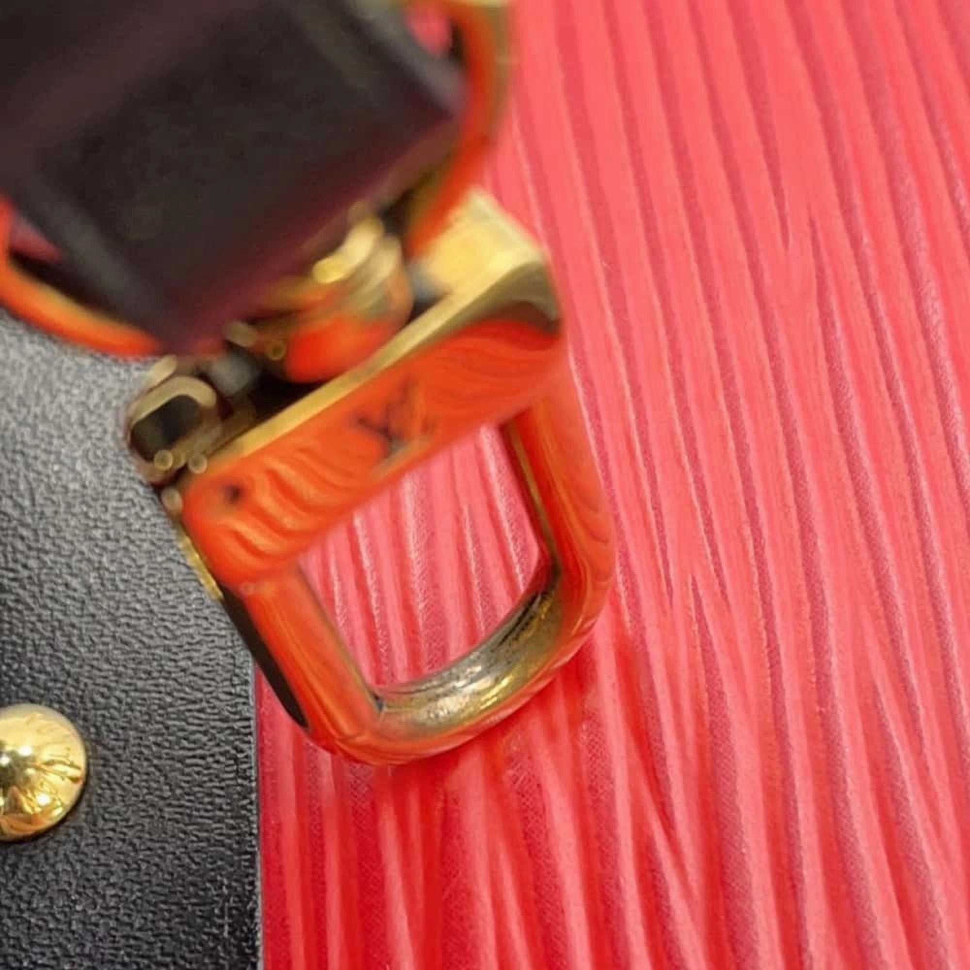 Petite Malle Red & Black Shoulder Bag