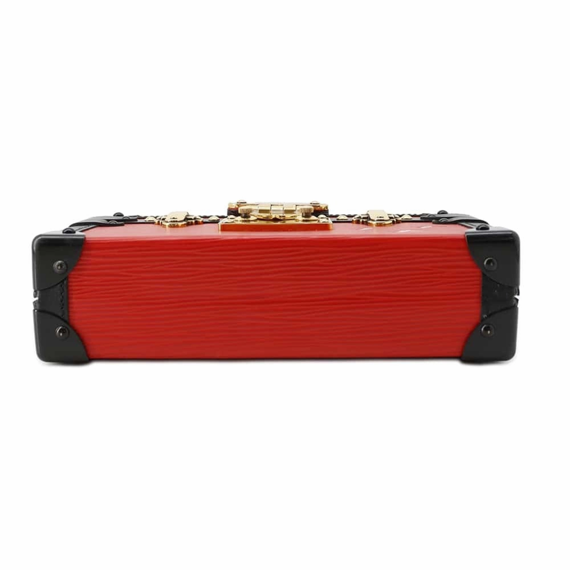 Petite Malle Red & Black Shoulder Bag