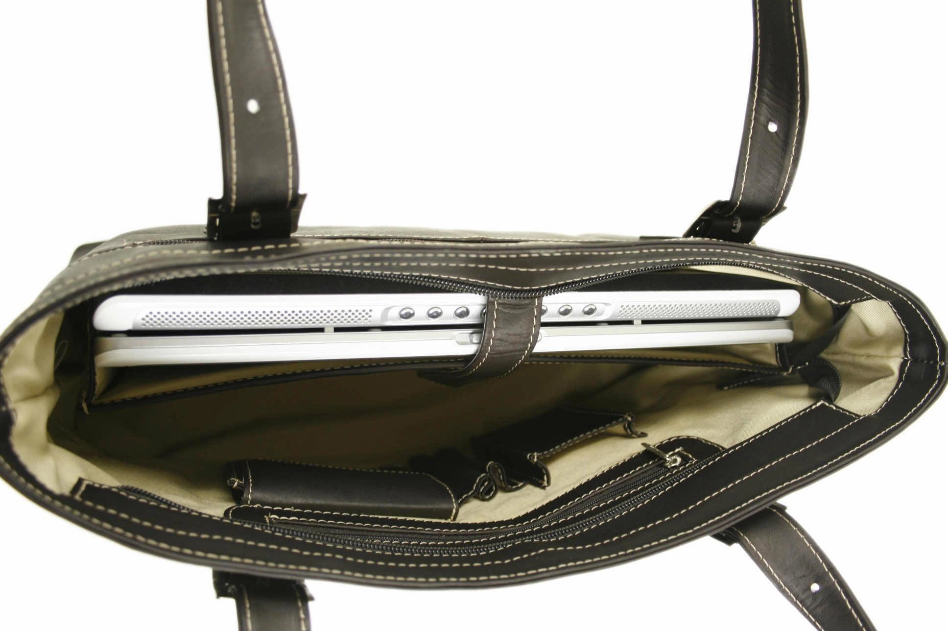Piel Leather Ladies Laptop Tote