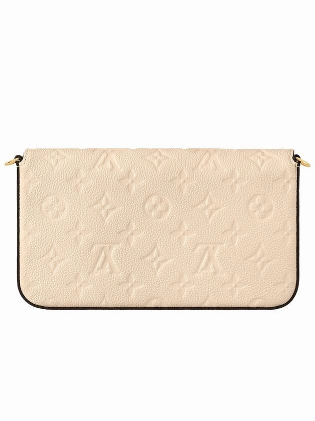 Pochette Felicie Monogram Empreinte Shoulder Bag Cream