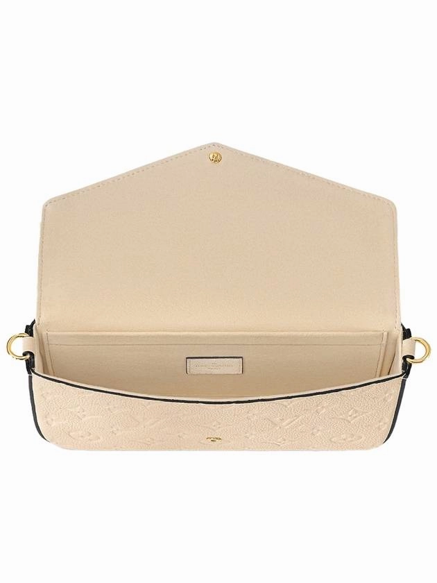 Pochette Felicie Monogram Empreinte Shoulder Bag Cream