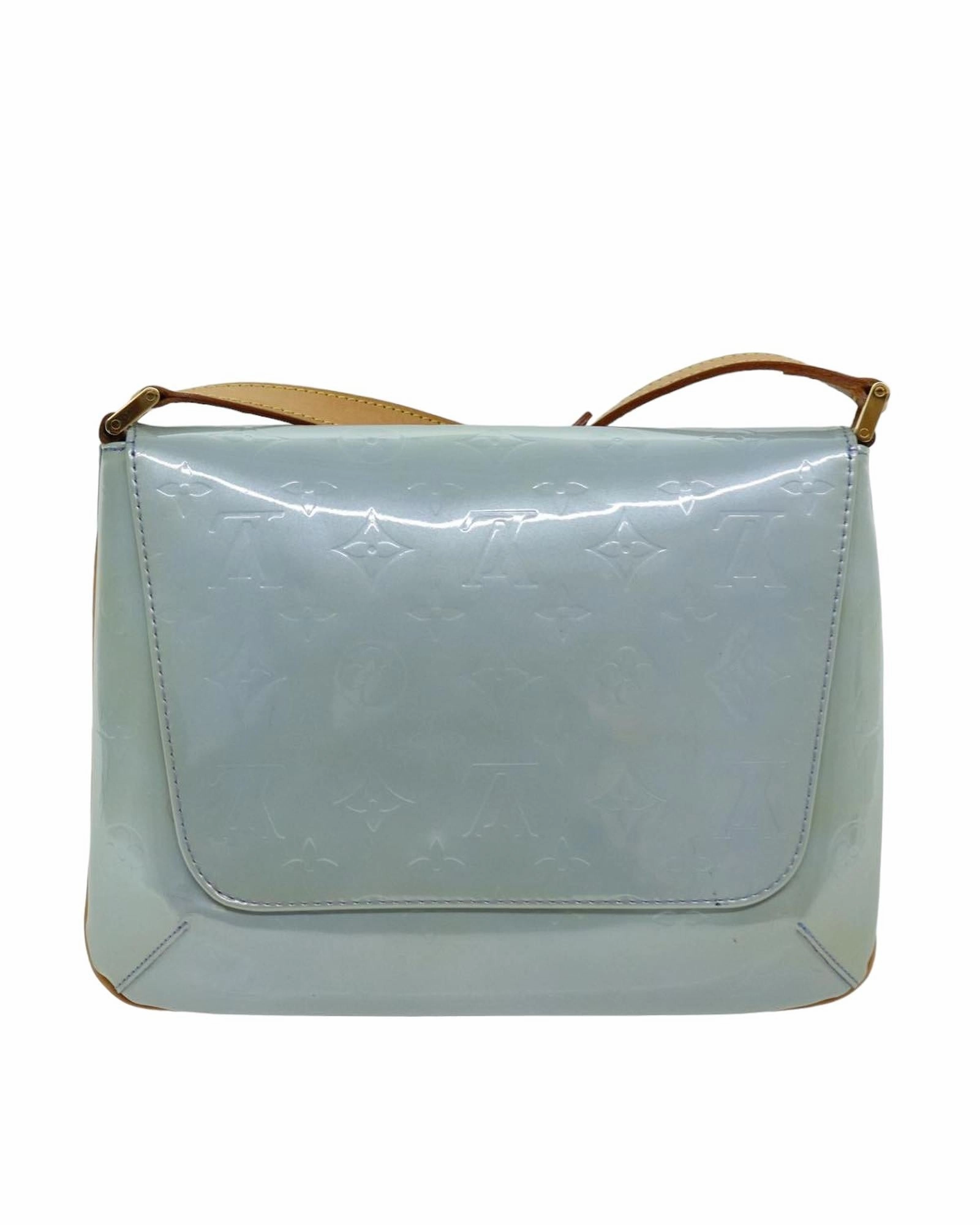 Pochette Shoulder Bag Light Blue Patent