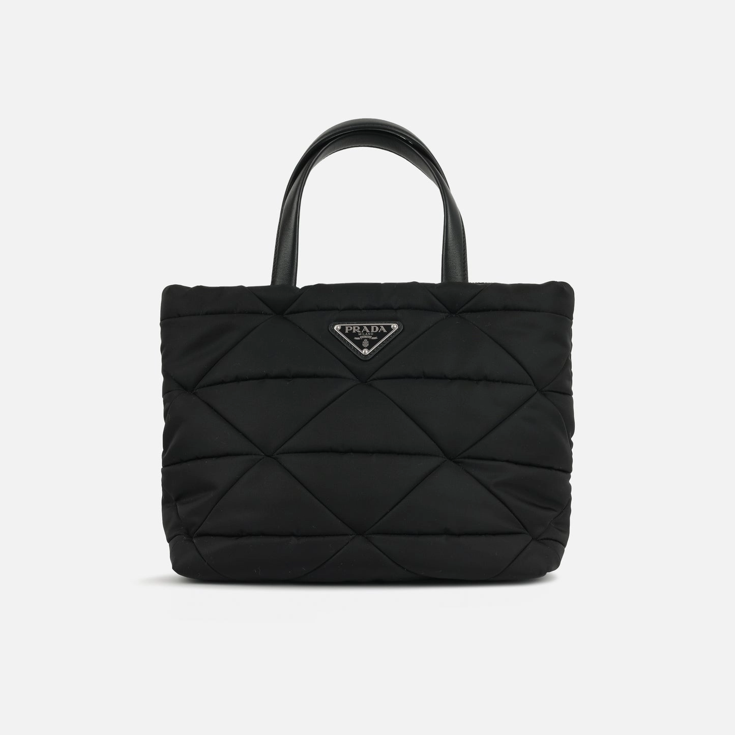 Prada - Re-Nylon Padded Tote - Black Nylon GHW - Pre-Loved
