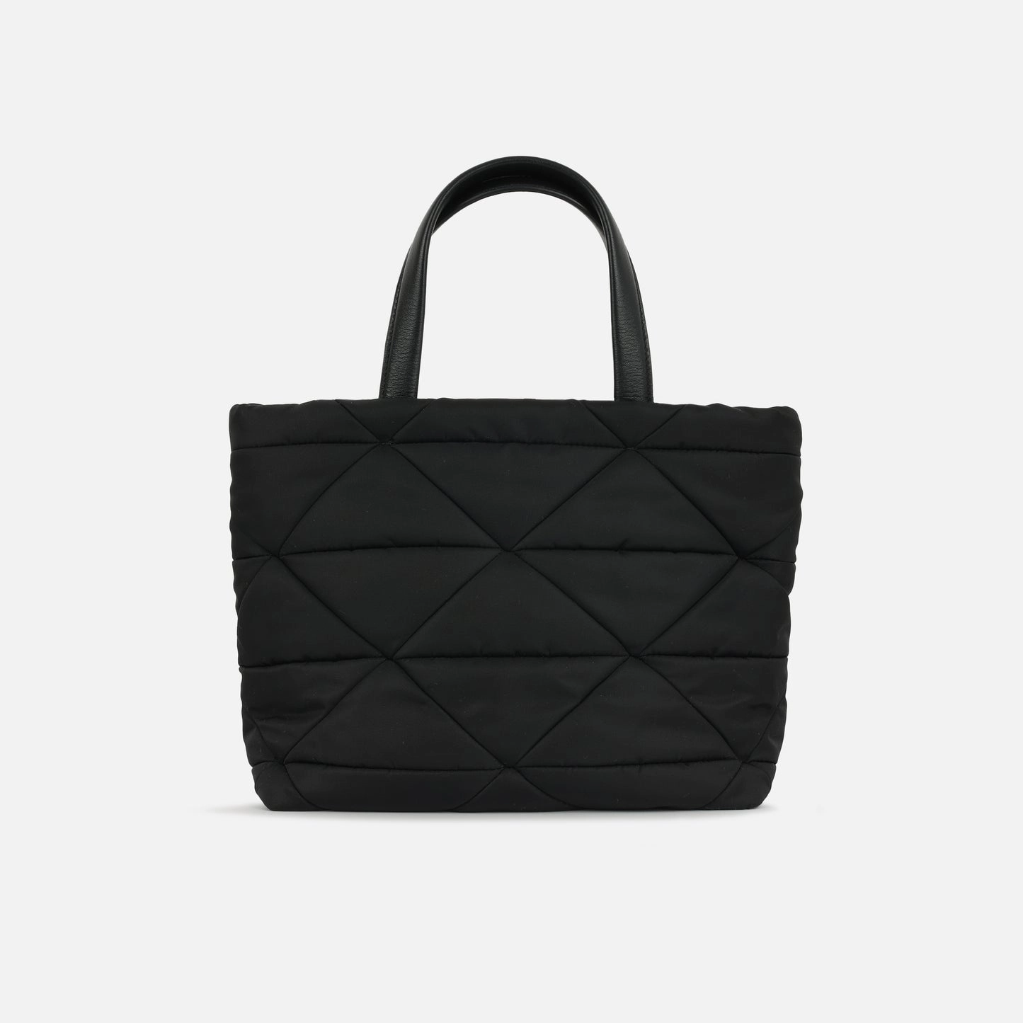 Prada - Re-Nylon Padded Tote - Black Nylon GHW - Pre-Loved