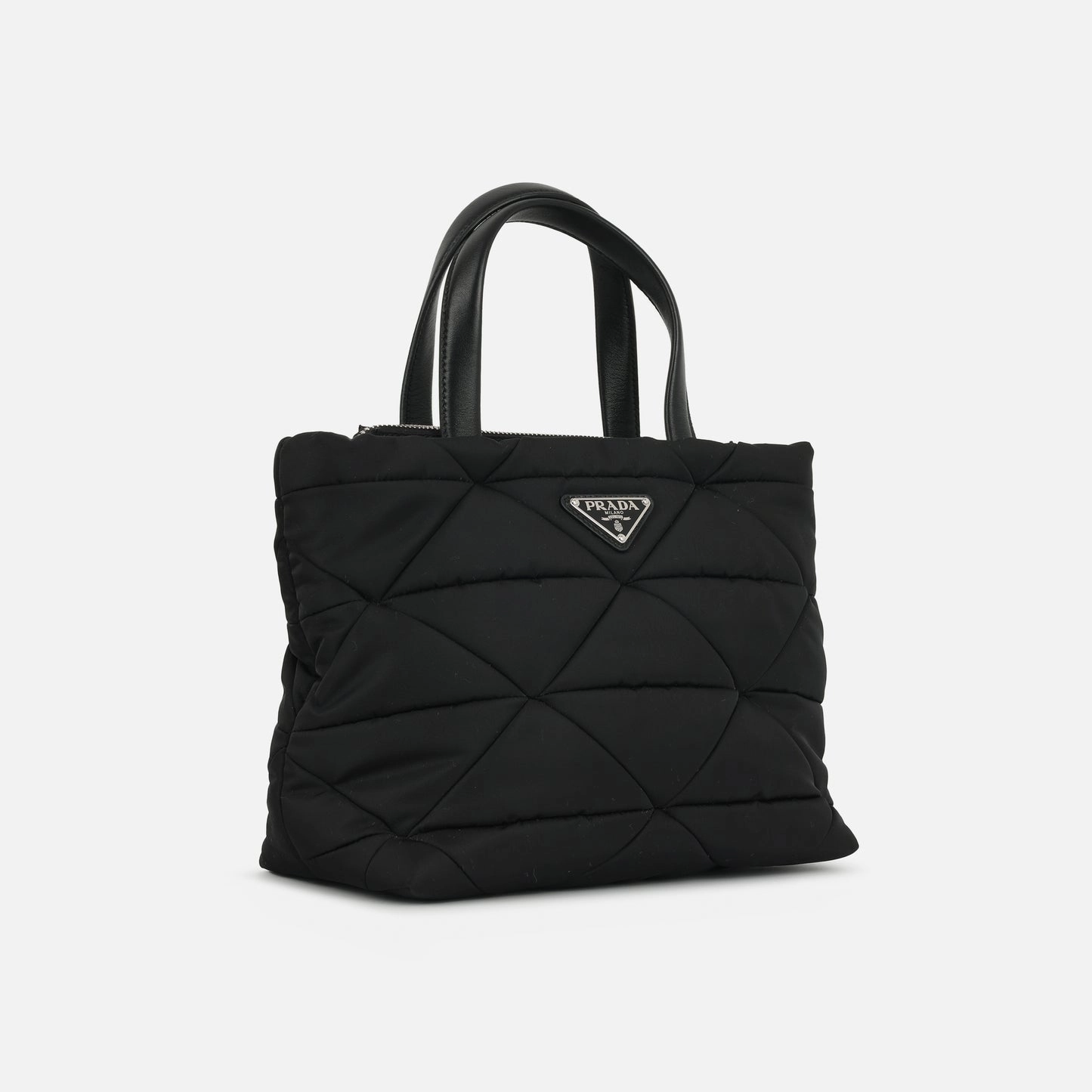 Prada - Re-Nylon Padded Tote - Black Nylon GHW - Pre-Loved