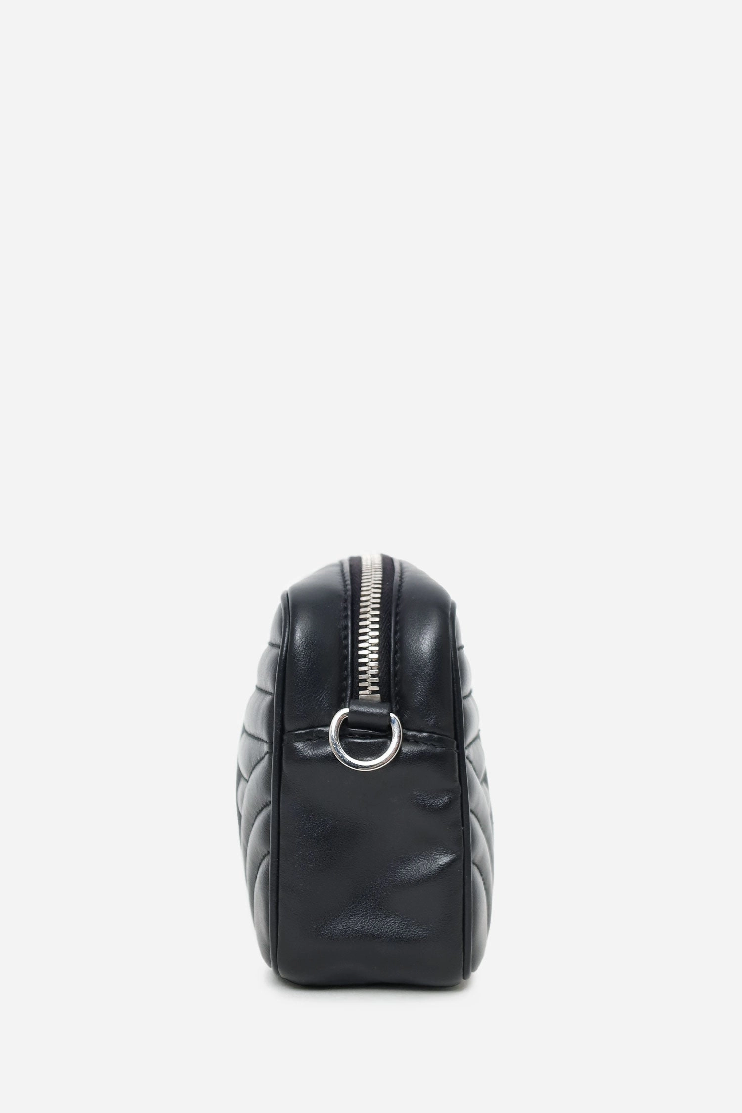 Prada Black Calfskin Leather Diagramme Camera Bag