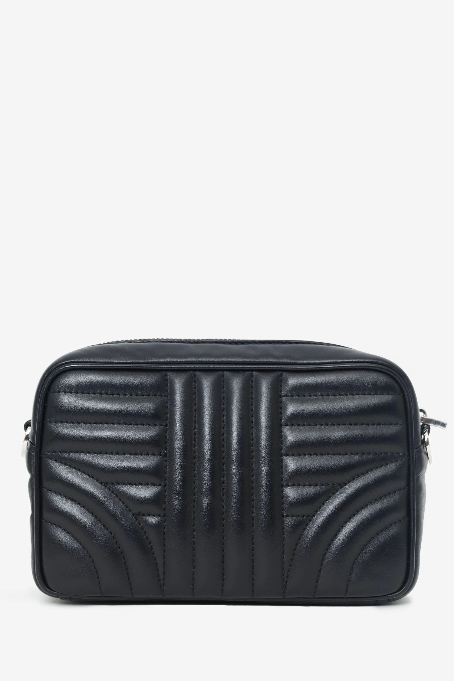Prada Black Calfskin Leather Diagramme Camera Bag