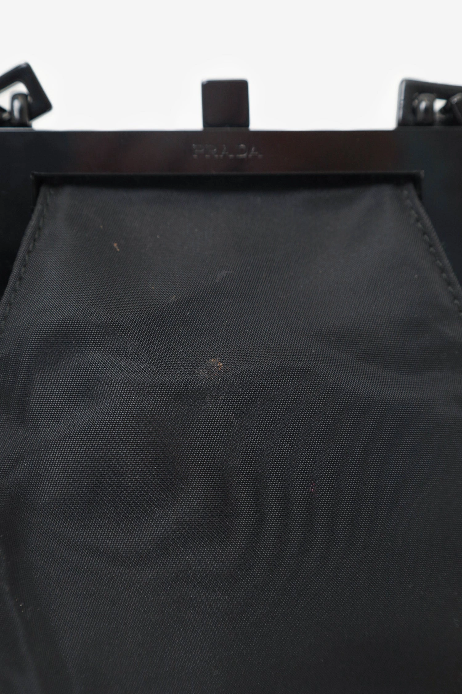 Prada Black Nylon Chain Mini Bag