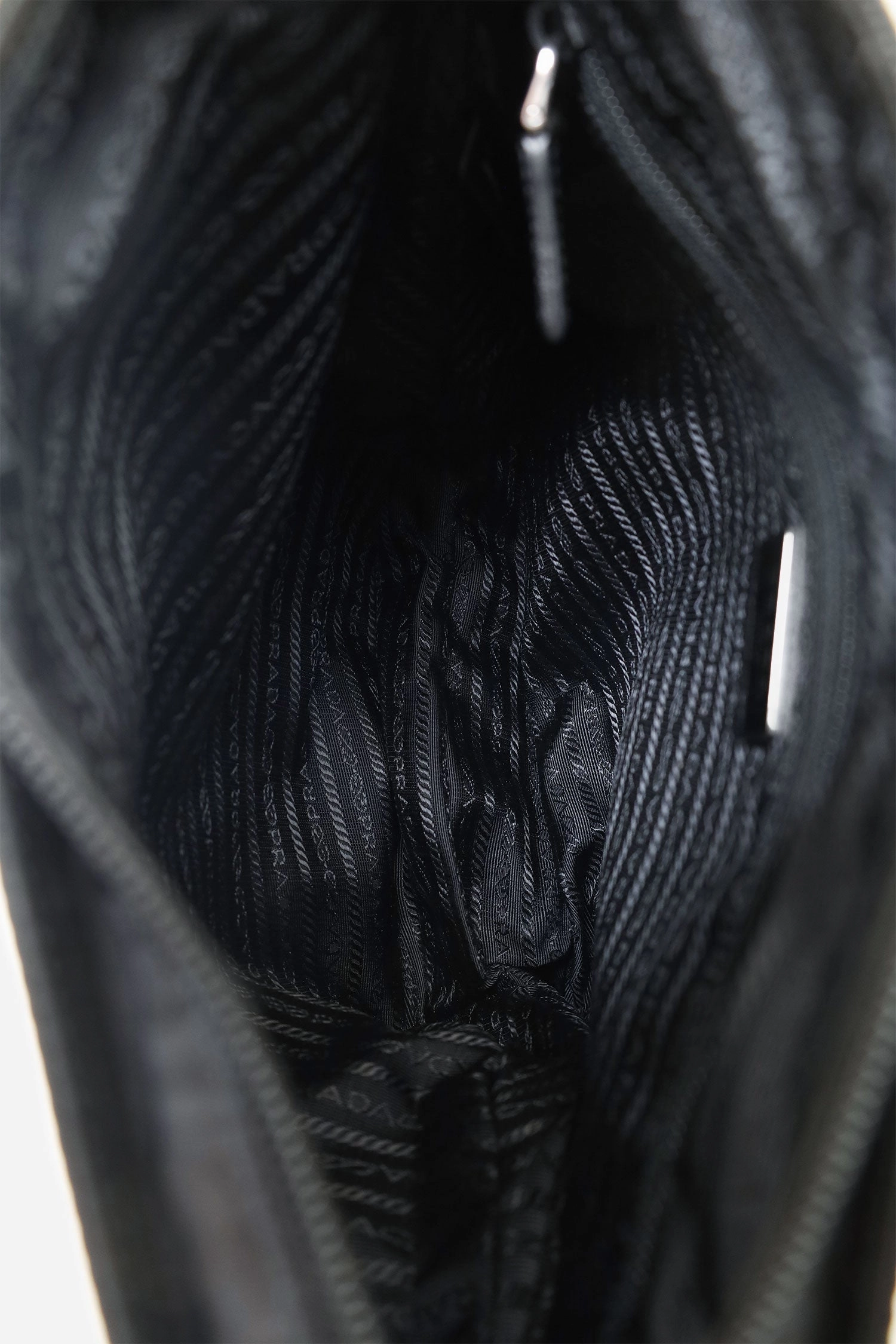 Prada Black Re-Nylon and Saffiano Shoulder Bag