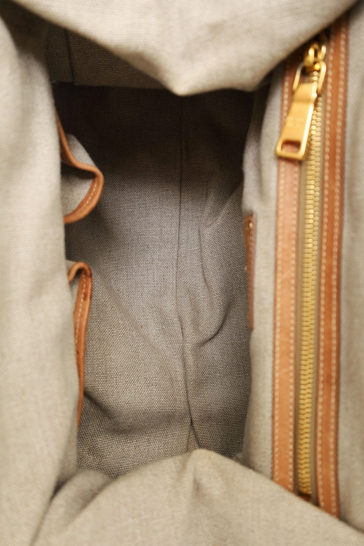 Prada Blue/Beige Denim/Fabric Tote