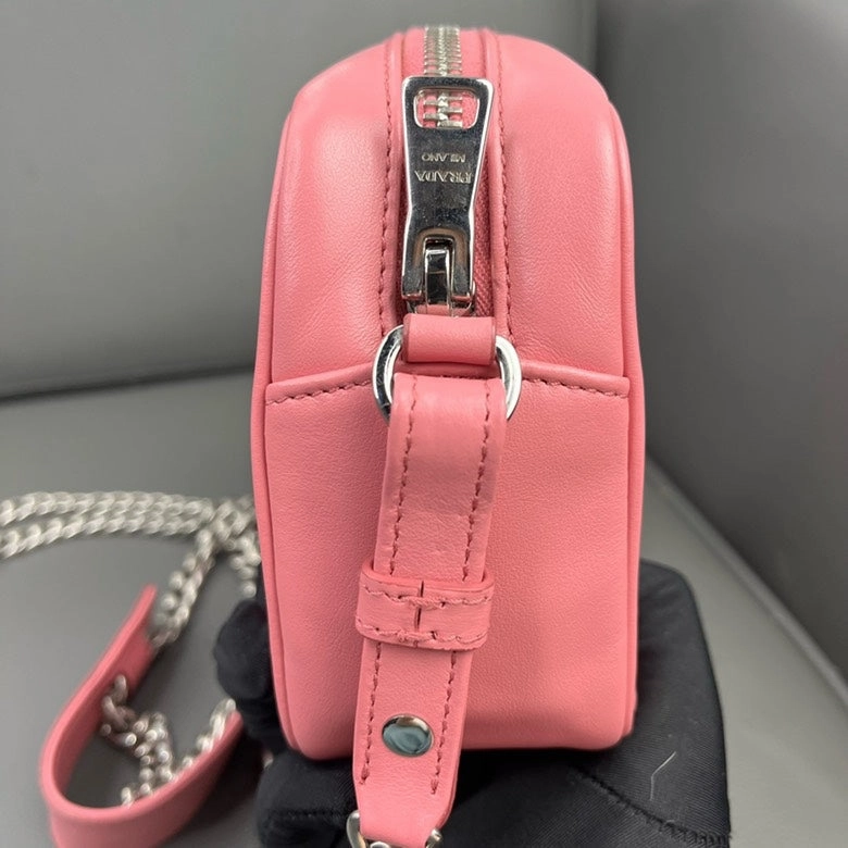 Prada Cahier Crossbody Bag in Pink Leather