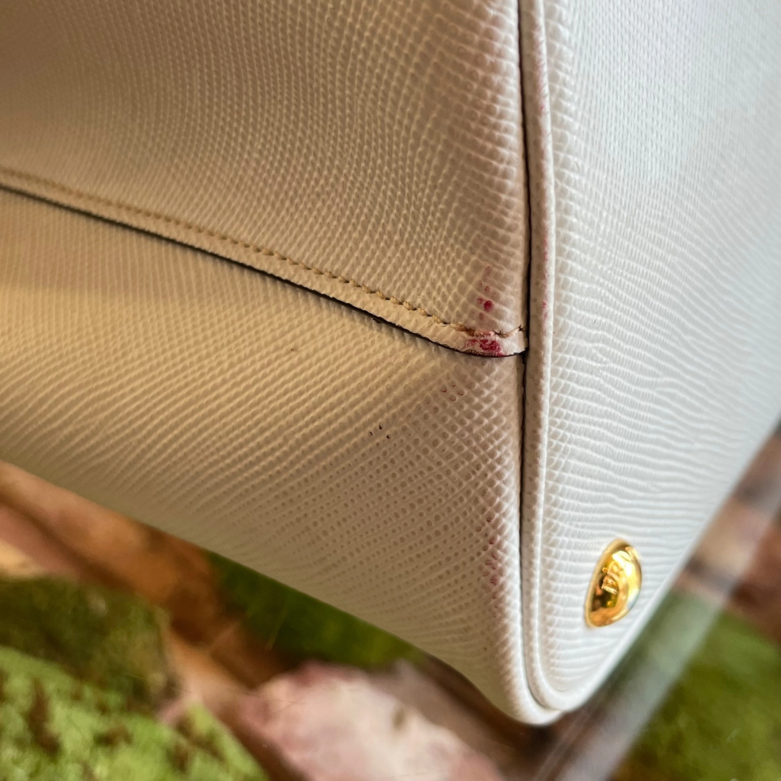 PRADA Double Bag Medium Saffiano Leather Tote Bag