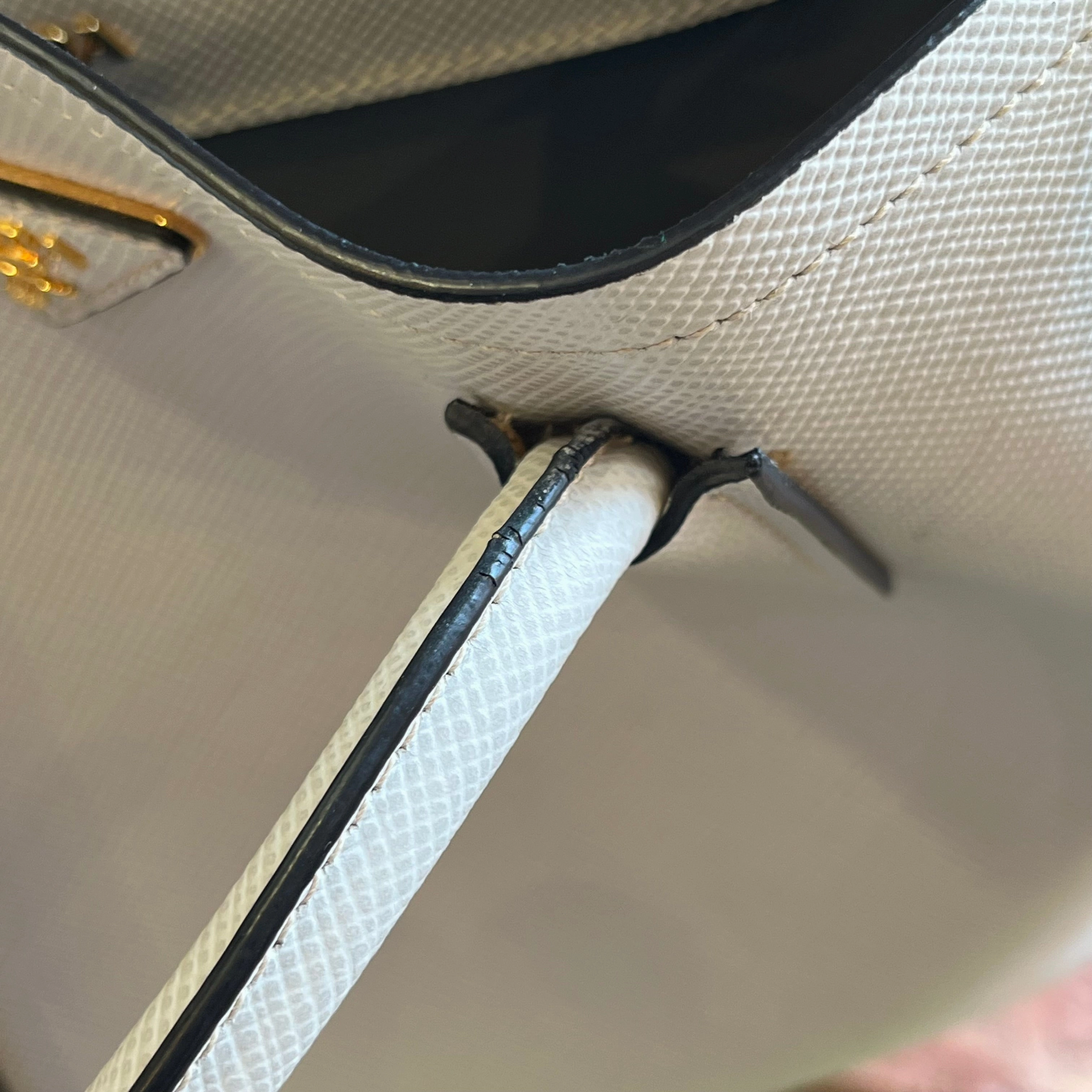 PRADA Double Bag Medium Saffiano Leather Tote Bag