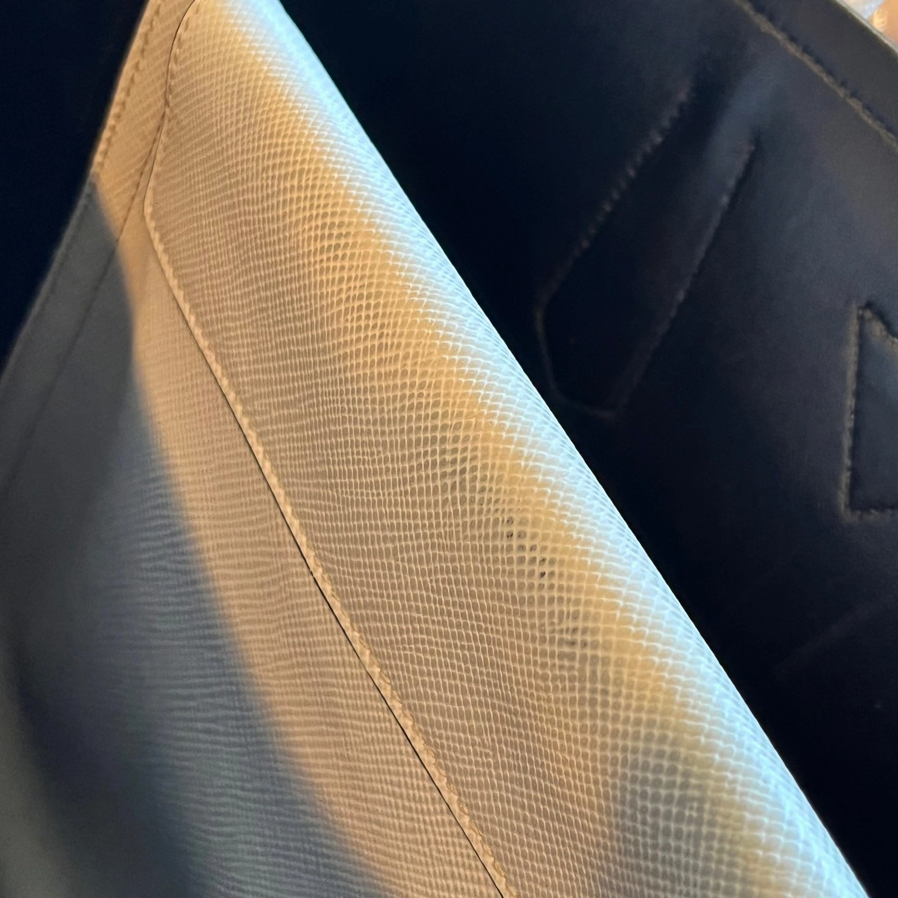 PRADA Double Bag Medium Saffiano Leather Tote Bag