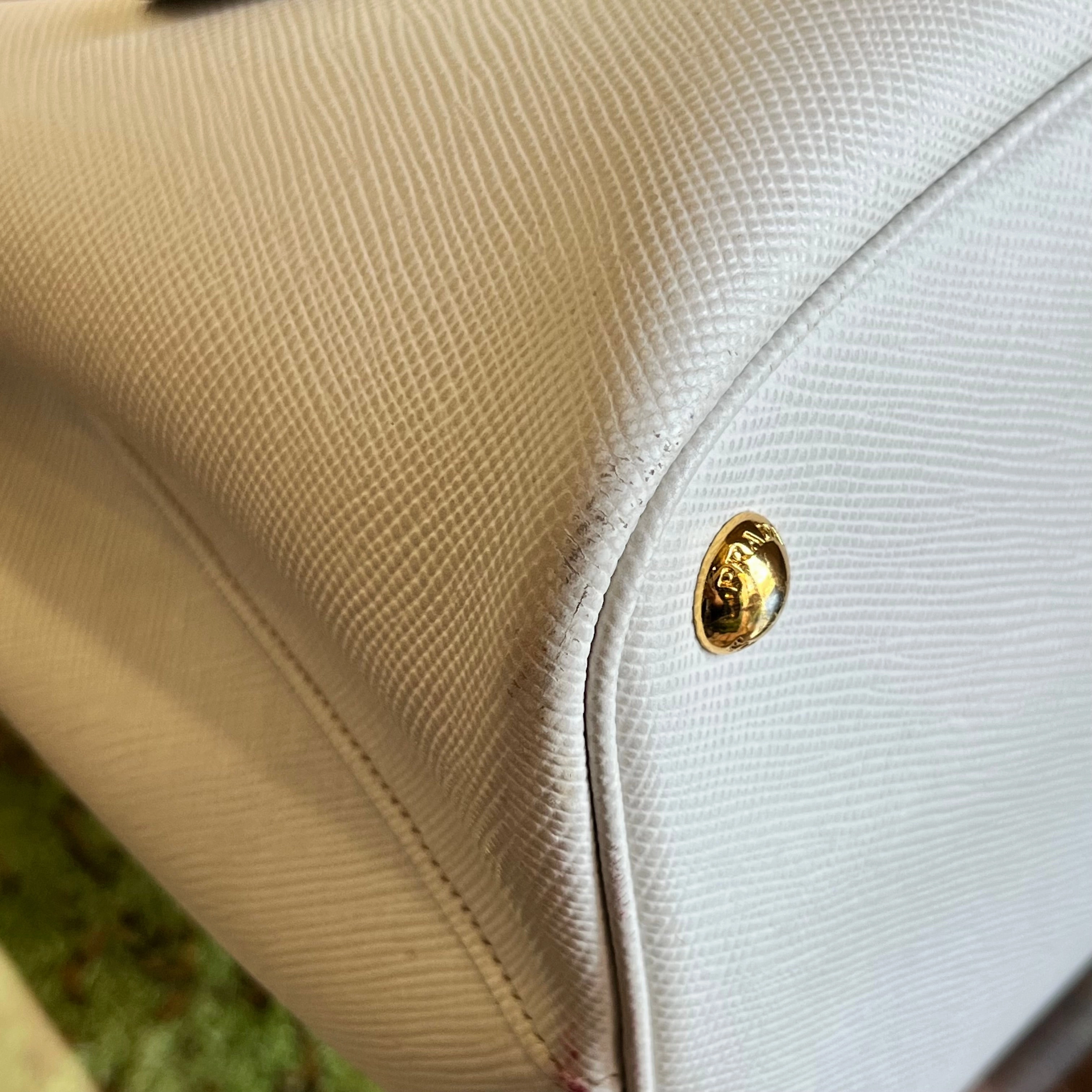 PRADA Double Bag Medium Saffiano Leather Tote Bag