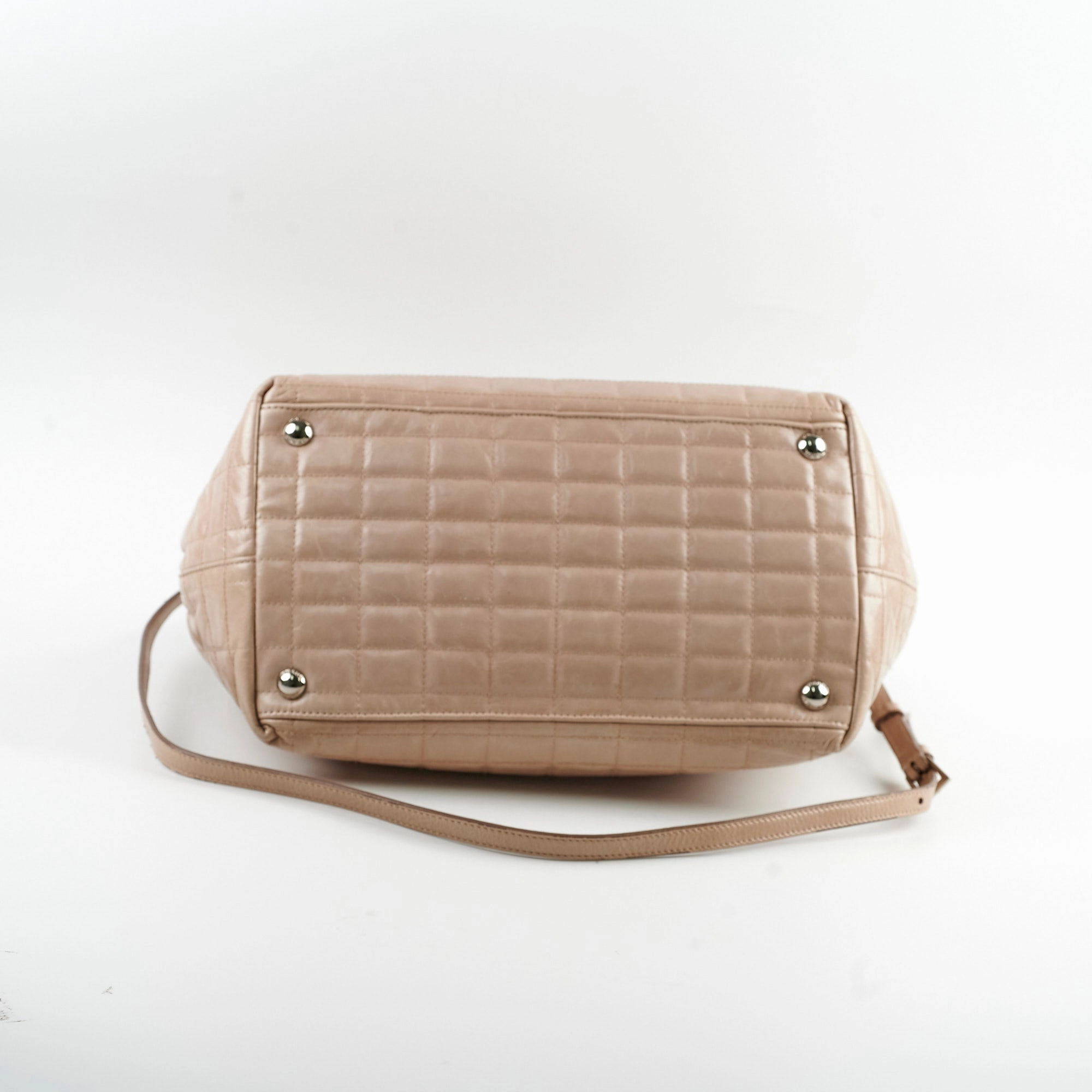Prada Leather Tote Beige