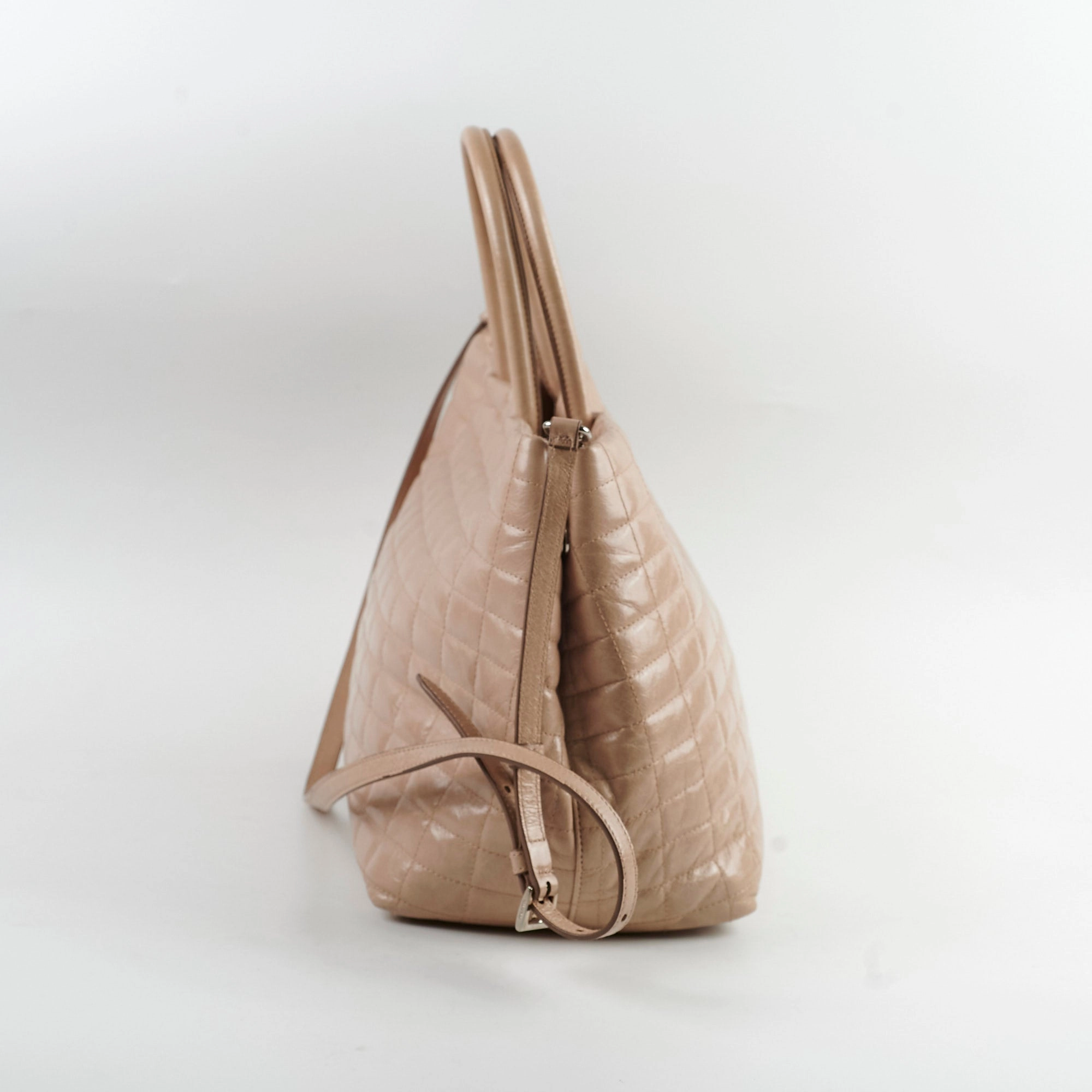 Prada Leather Tote Beige