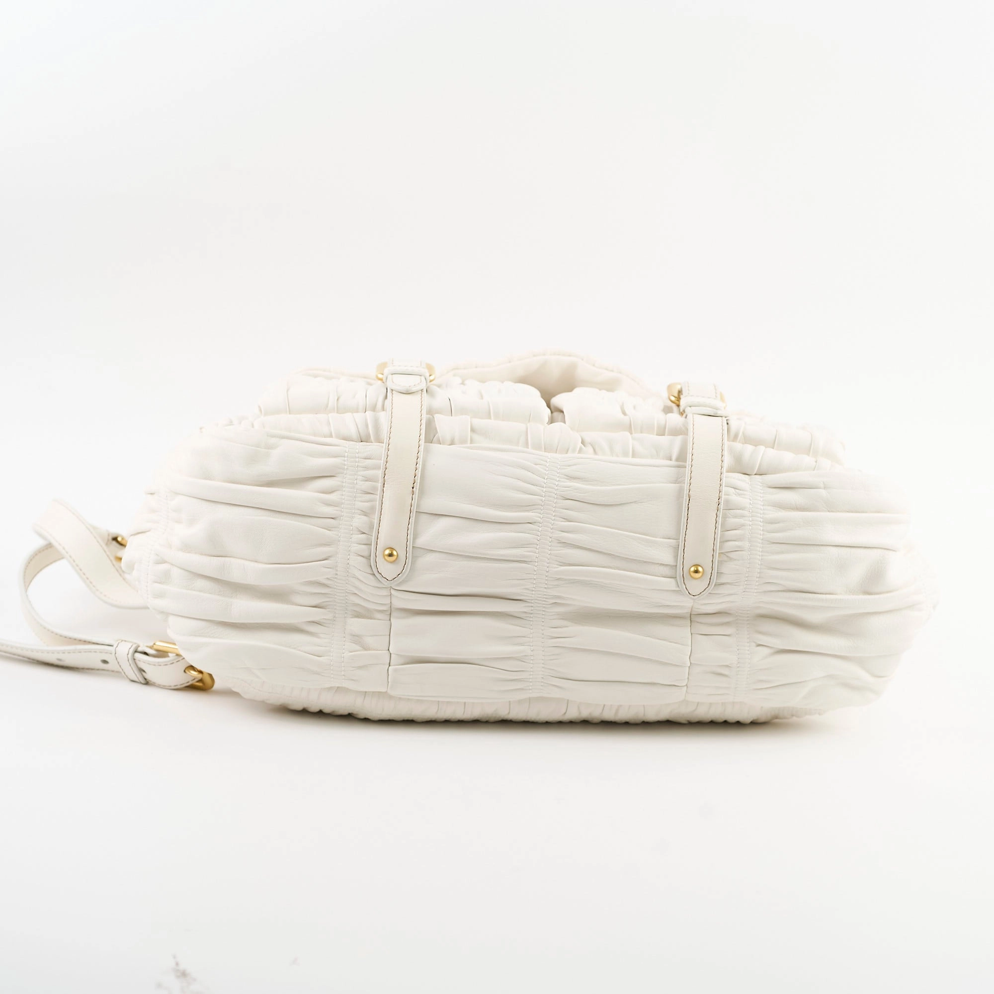 Prada Nappa Gauffre Nero White