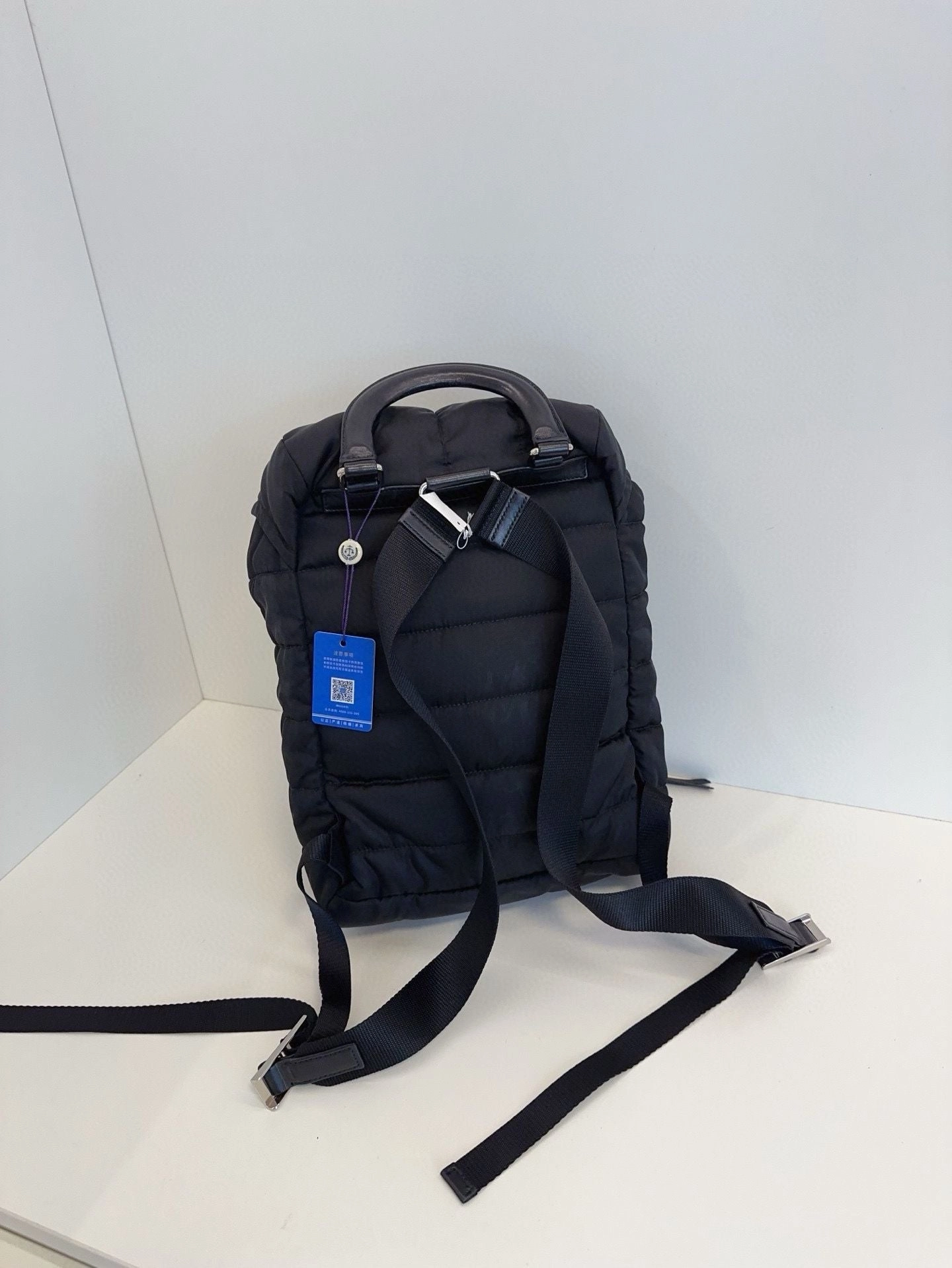 Prada Nylon backpack 24*32*9 cm black 117604