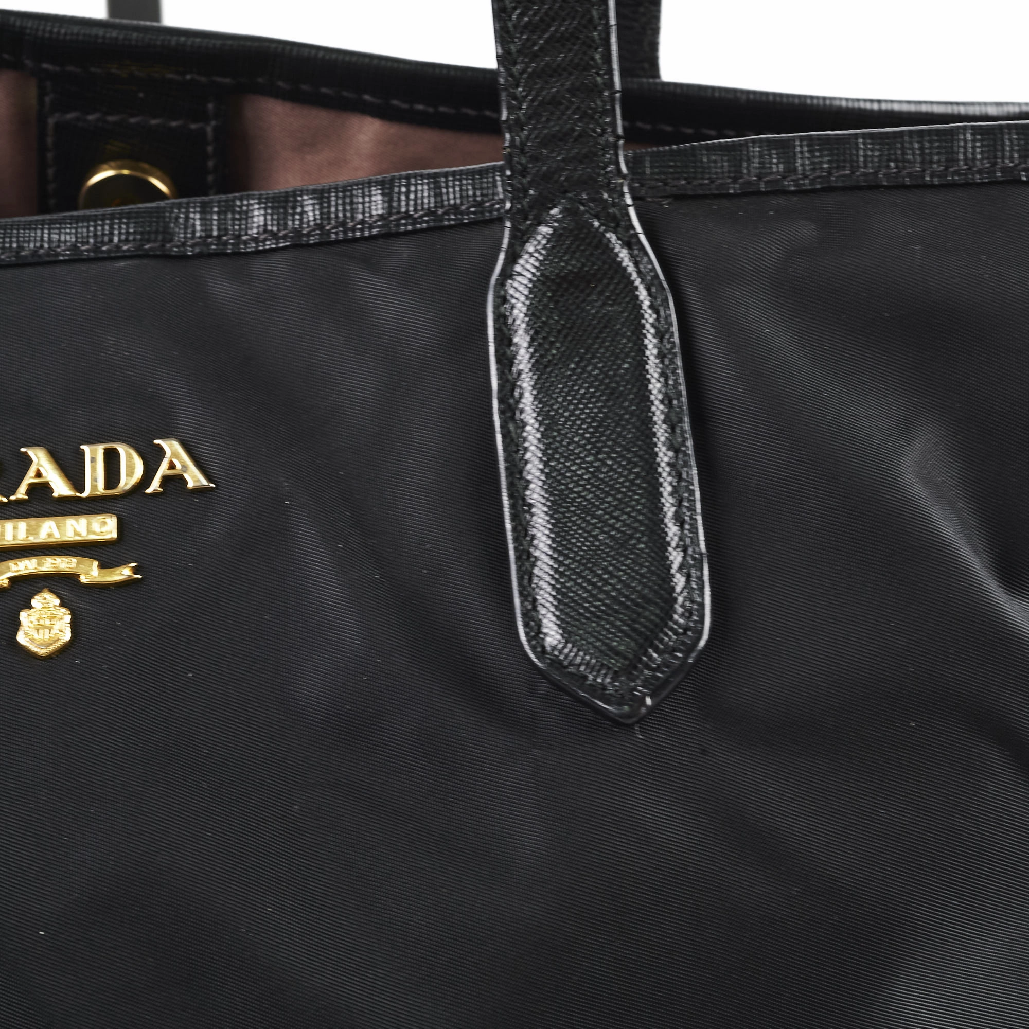Prada Nylon Tote Bag Black