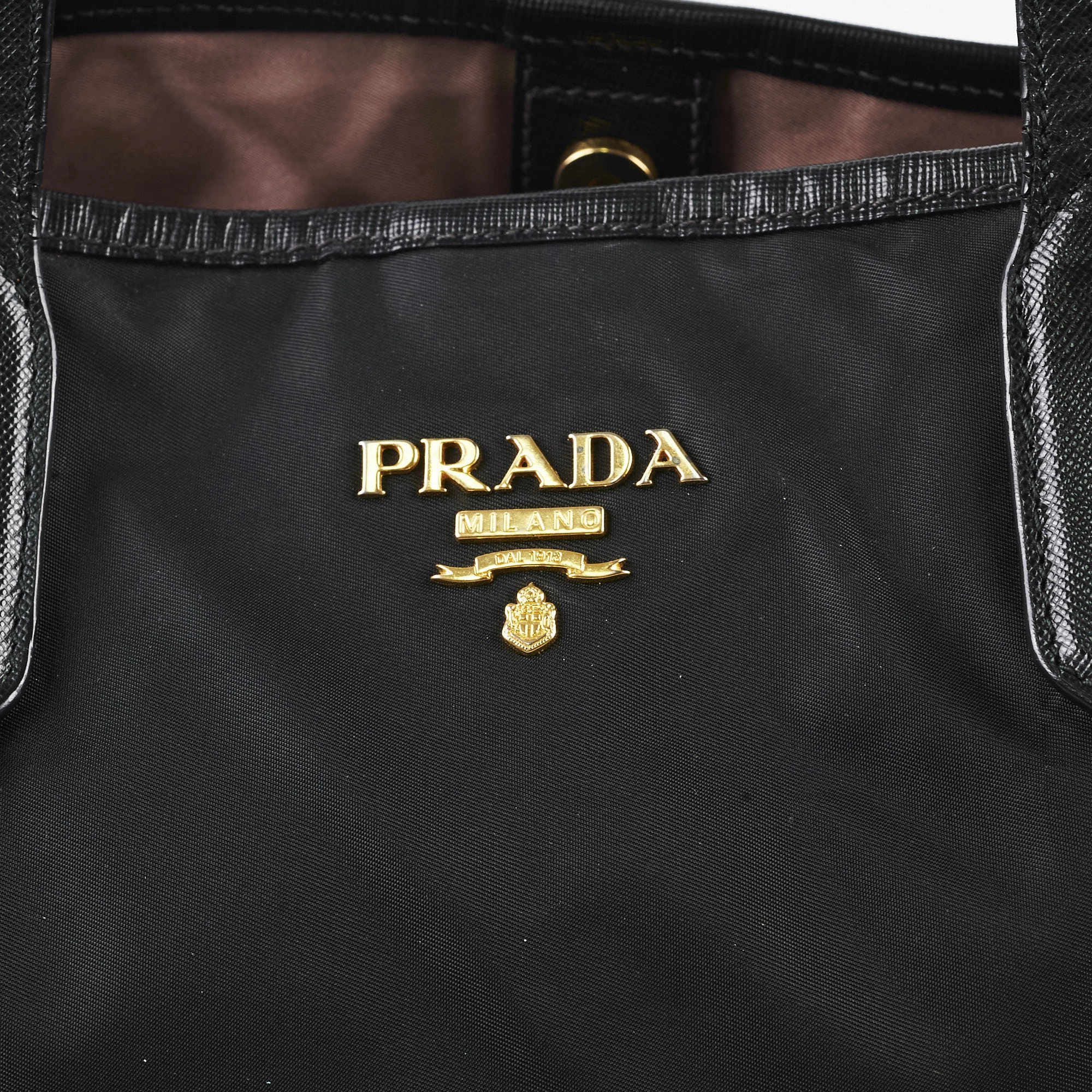 Prada Nylon Tote Bag Black