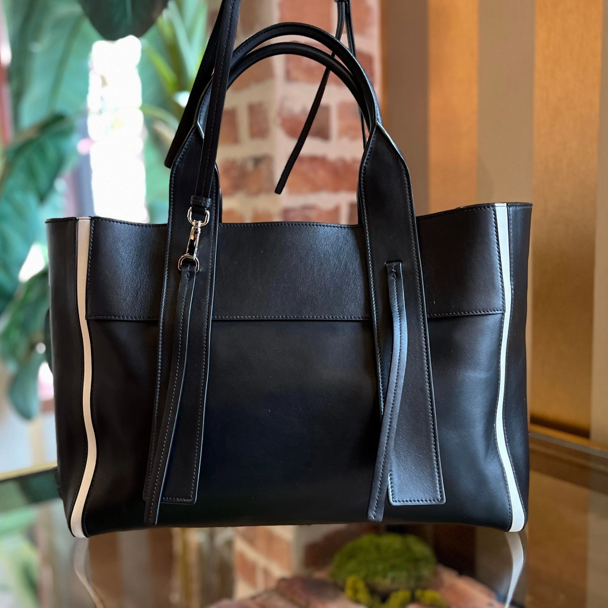 PRADA Ouverture Grace Calfskin Lux Tote Bag