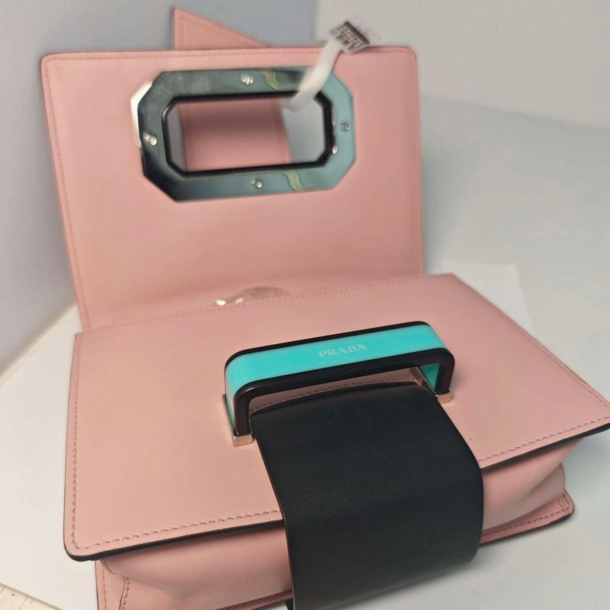 Prada Pink Shoulder Bag Leather