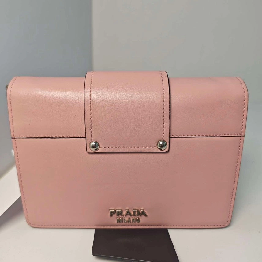 Prada Pink Shoulder Bag Leather