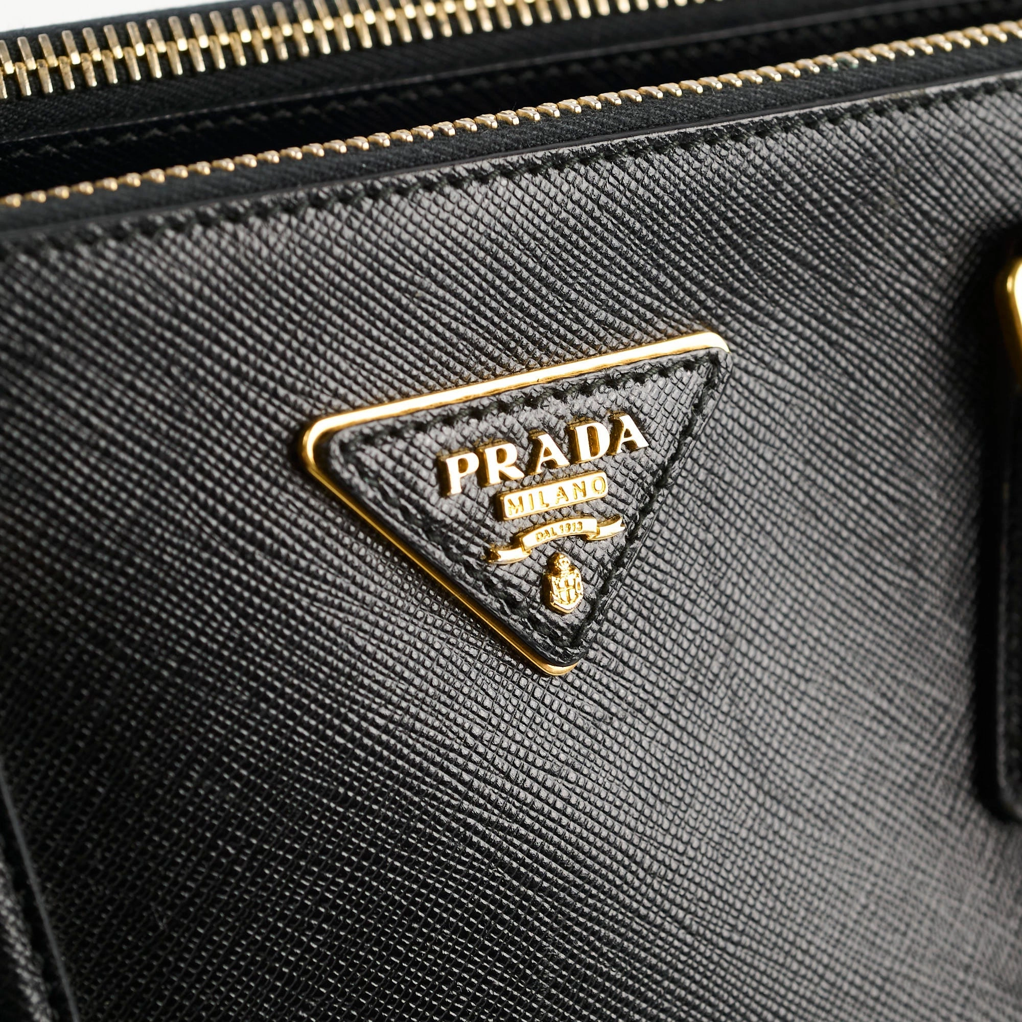 Prada Saffiano Black Tote Large