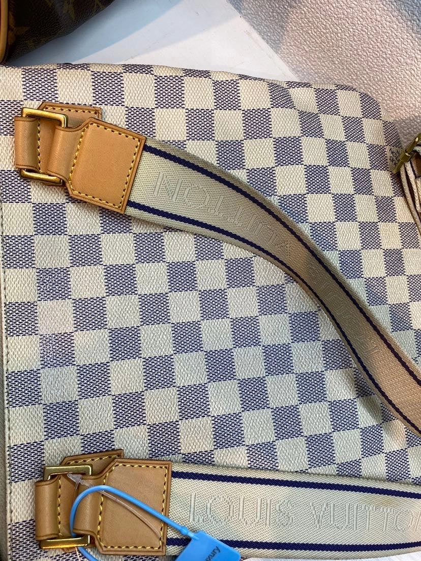 Pre- Louis Vuitton Azur Damier Canvas Crossbody Bag - Final Sale
