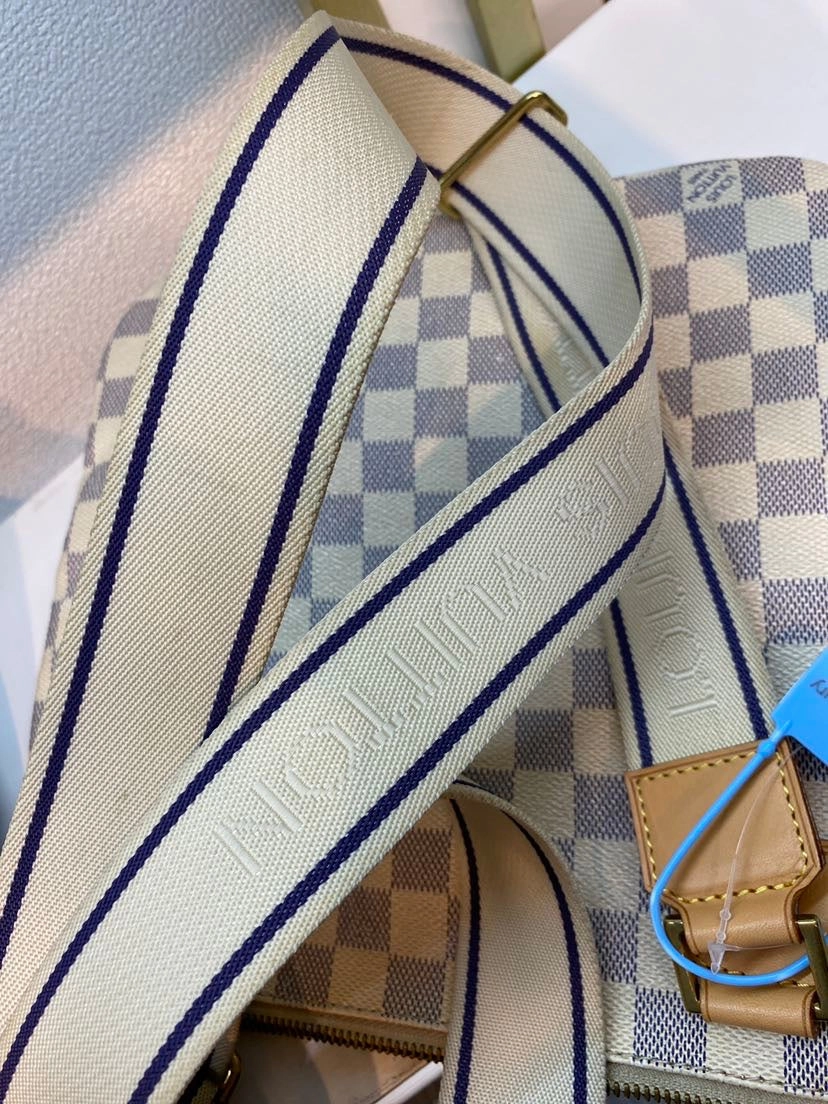 Pre- Louis Vuitton Azur Damier Canvas Crossbody Bag - Final Sale