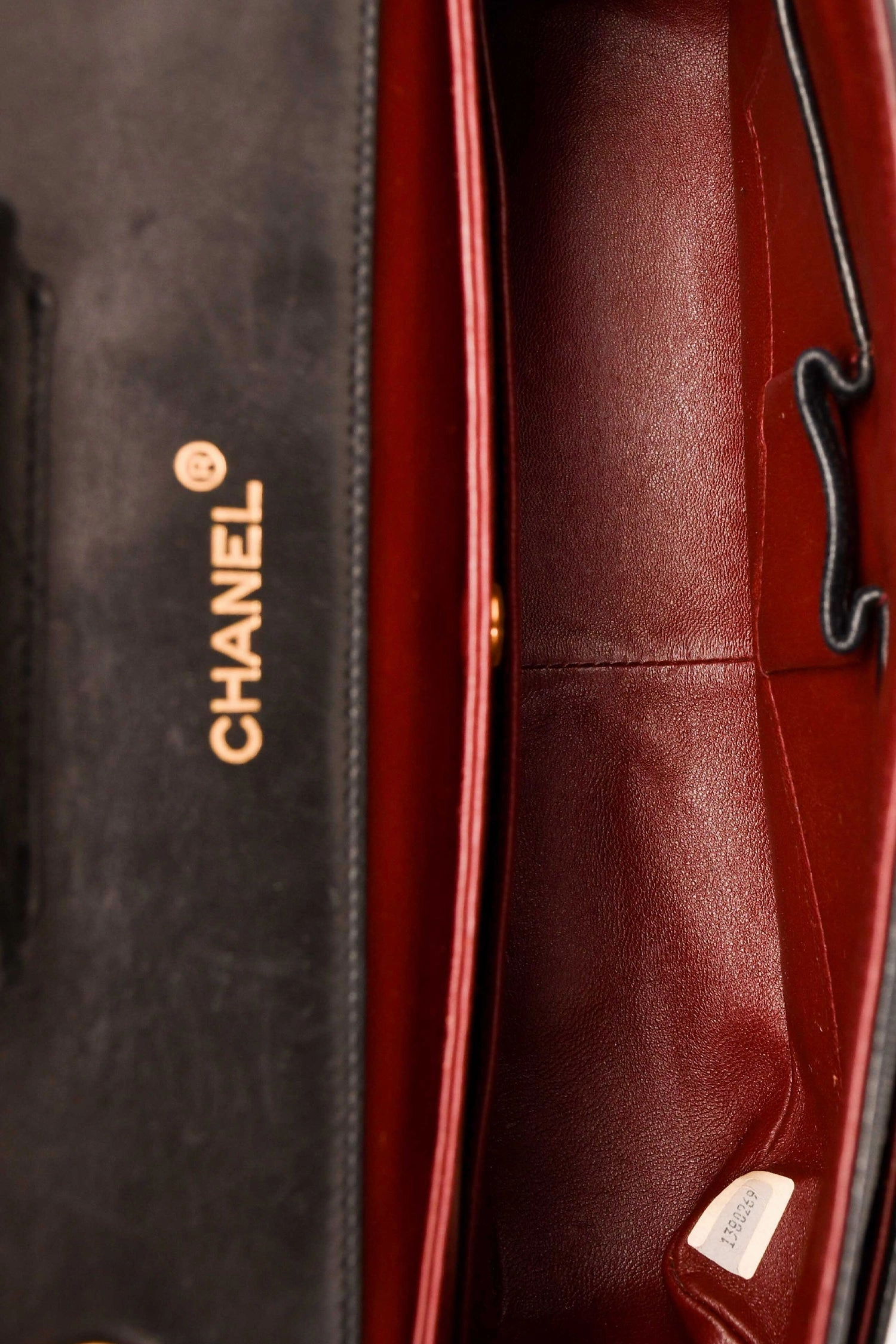 Pre-Loved Chanel 1989-1991 Black Lambskin Classic Flap Bag