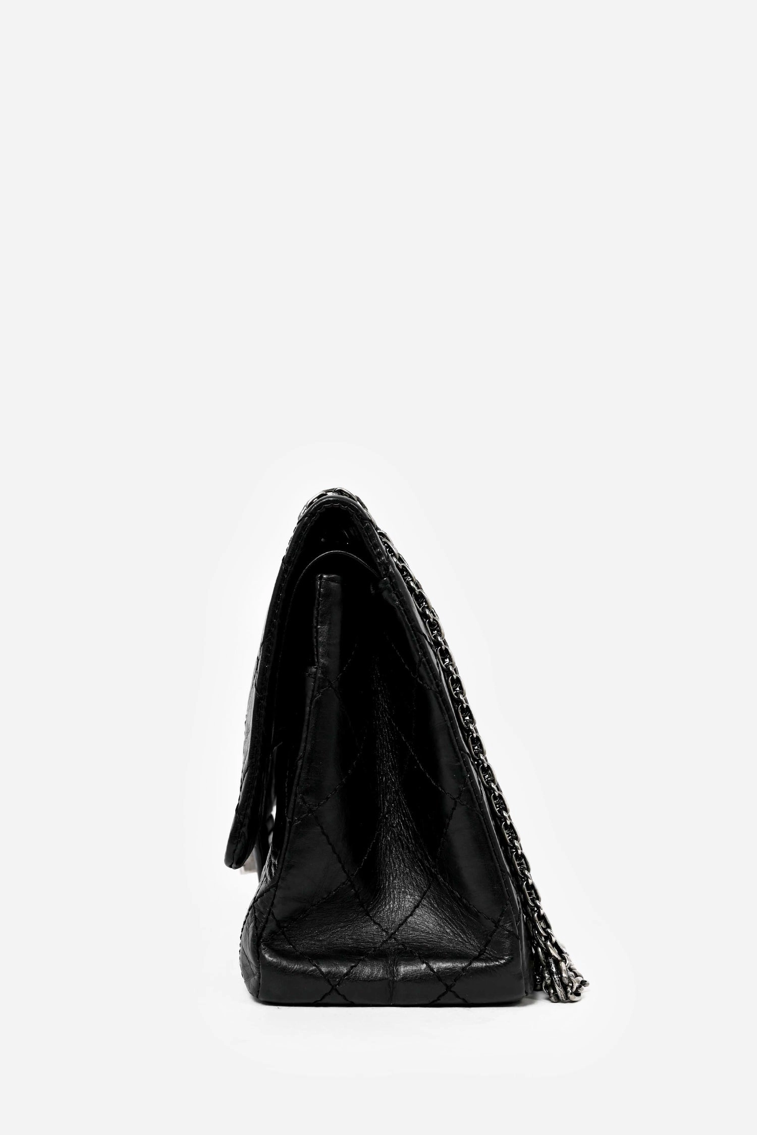 Pre-Loved Chanel 2010 Black Lambskin Reissue 226 Shoulder Bag