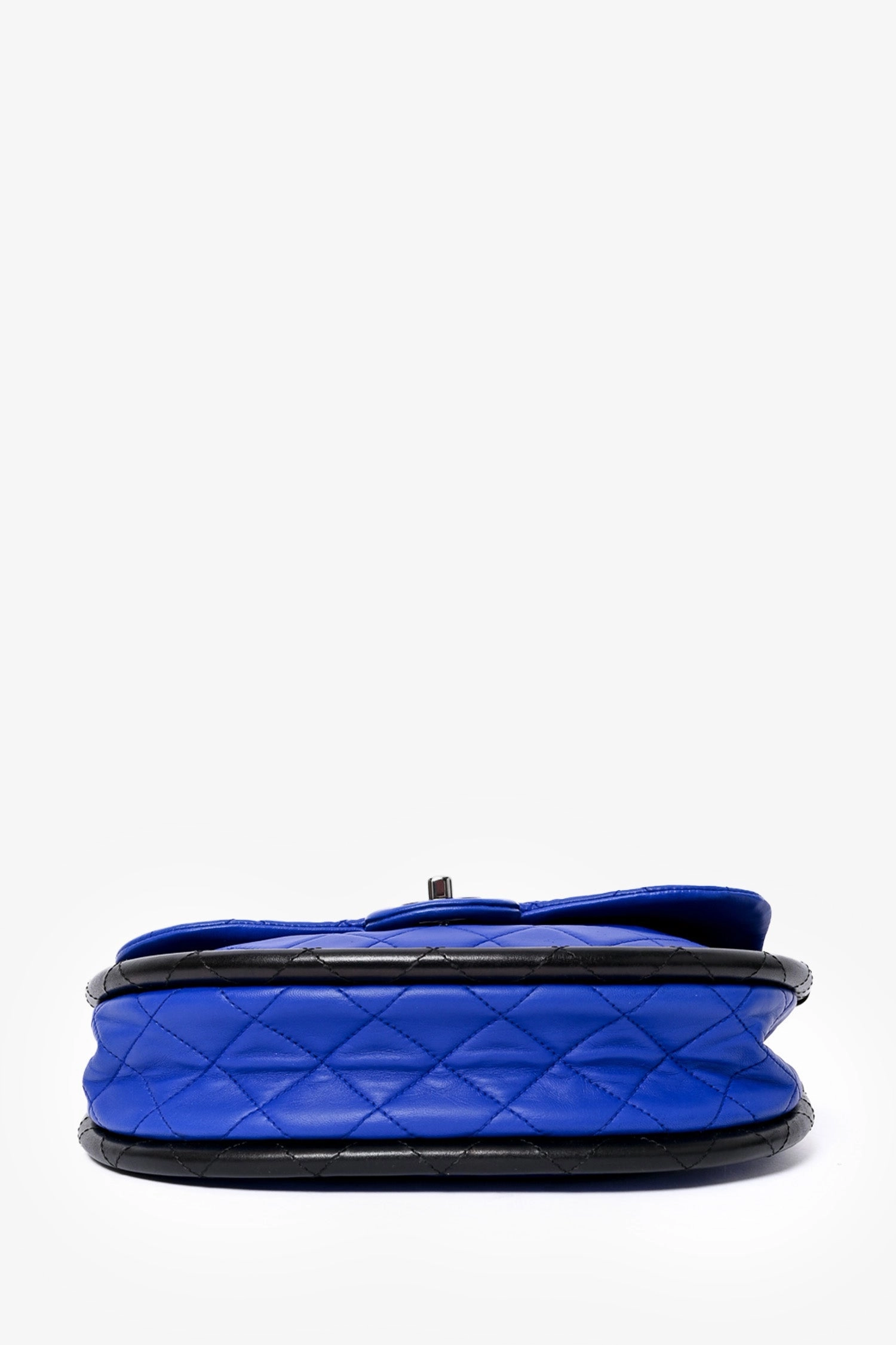 Pre-loved Chanel 2014 Blue Leather Quilted 'Hula' Shoulder Bag