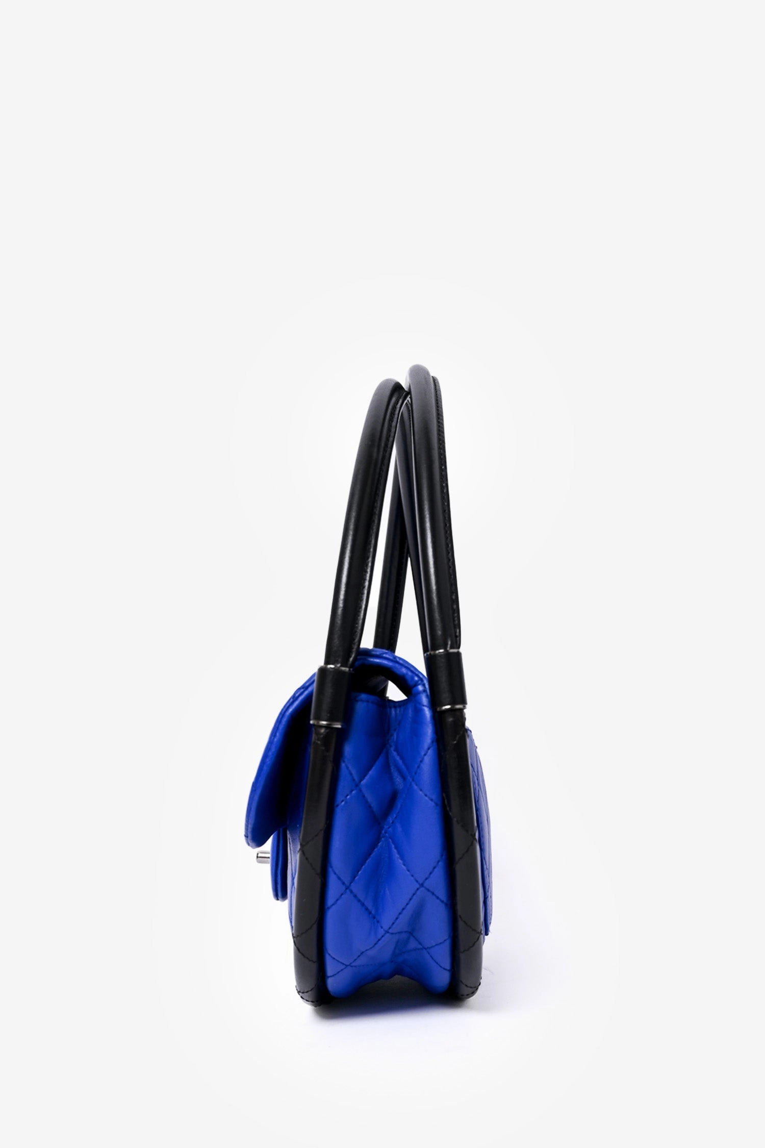 Pre-loved Chanel 2014 Blue Leather Quilted 'Hula' Shoulder Bag