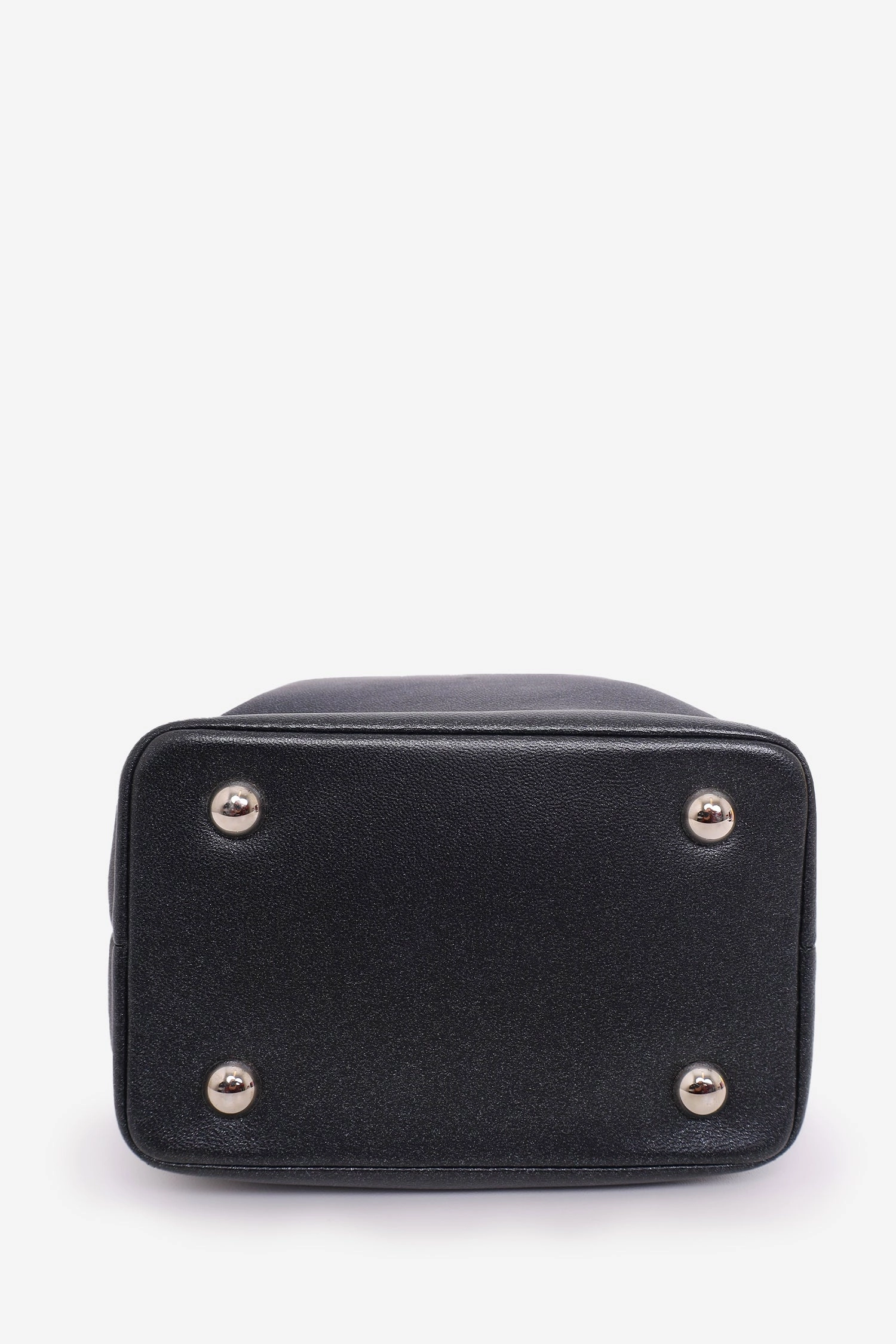 Pre-Loved Chanel 2016-17 Black Lambskin Quilted CC Vanity With Strap