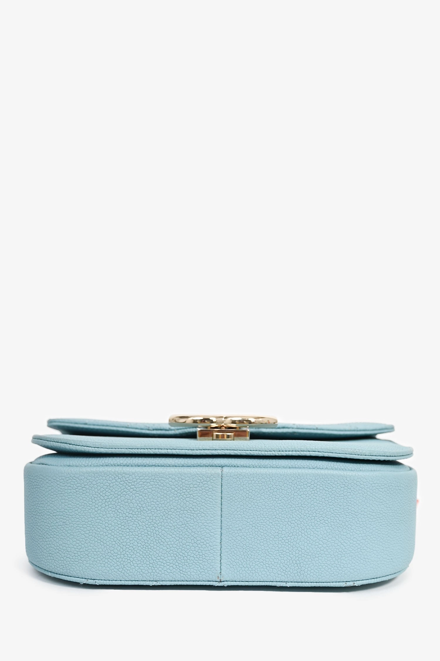 Pre-Loved Chanel 2016-17 Paris-Cuba Blue Caviar Leather Thread Around Flap Bag