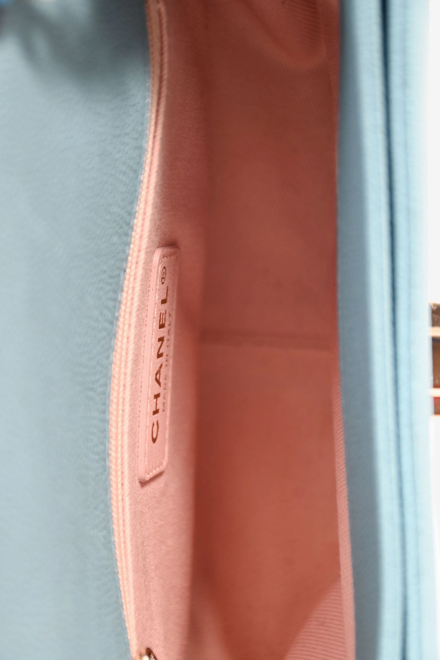 Pre-Loved Chanel 2016-17 Paris-Cuba Blue Caviar Leather Thread Around Flap Bag