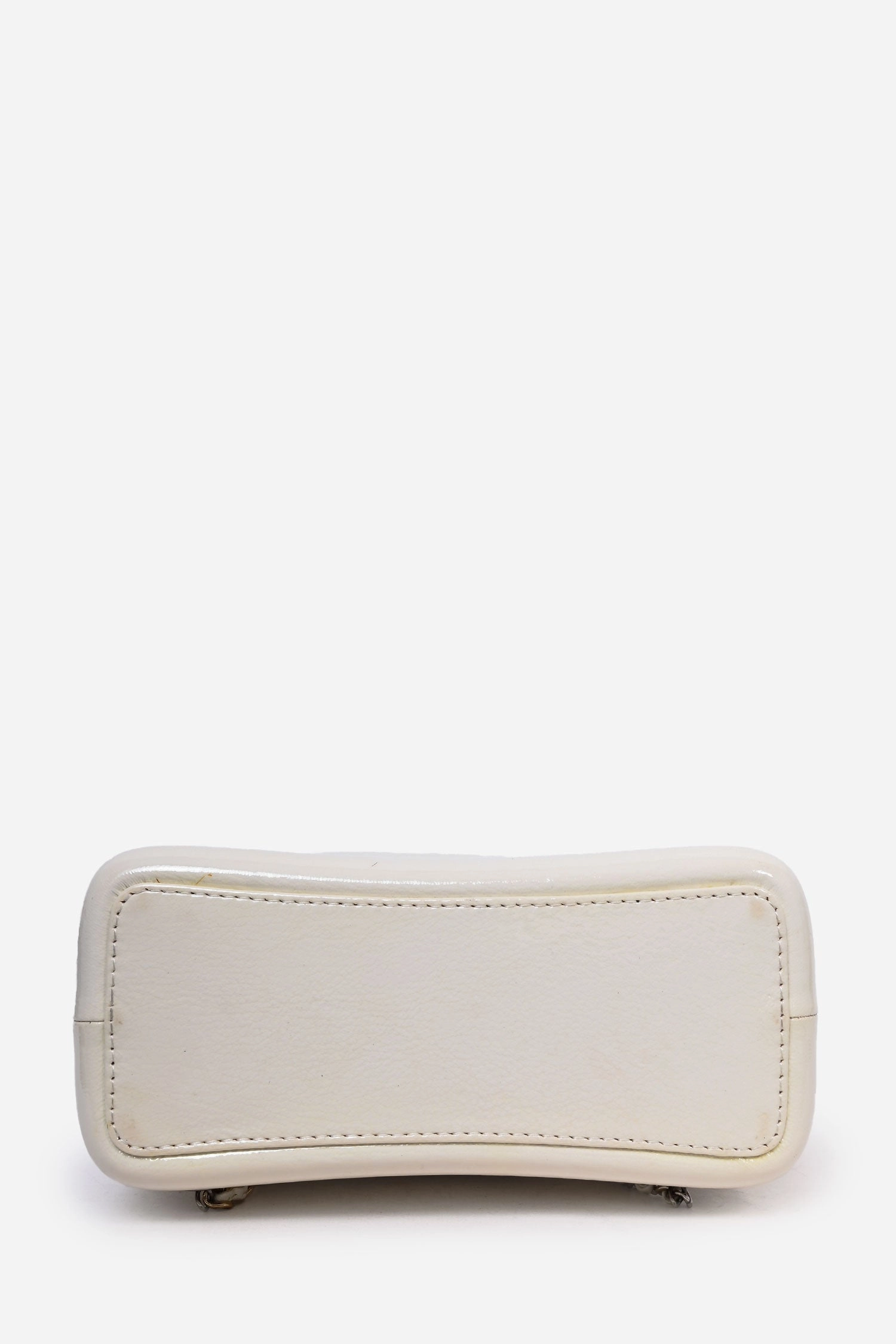 Pre-Loved Chanel 2018 White Leather/Patent Small Gabrielle Backpack