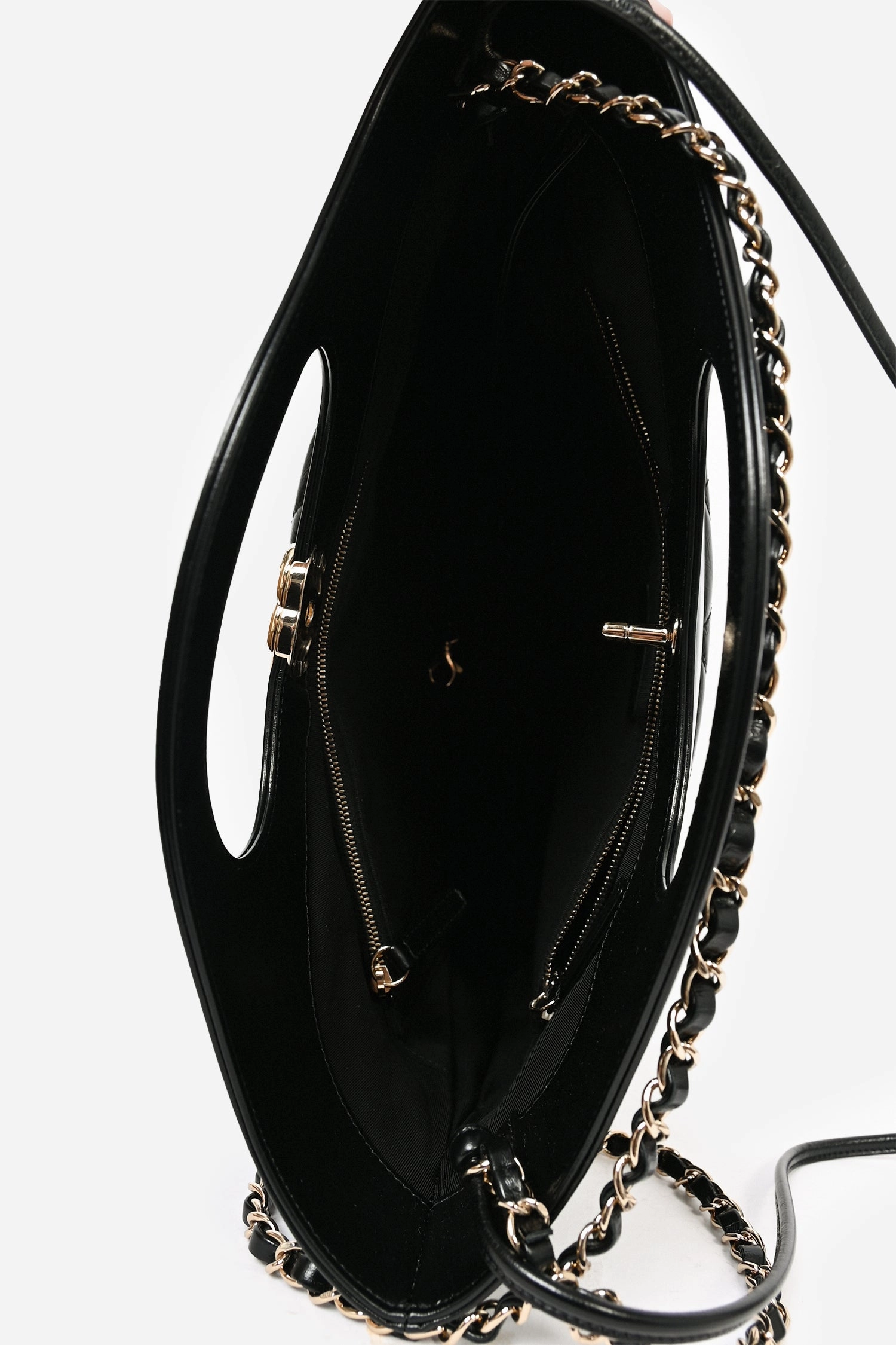 Pre-Loved Chanel 2019/20 Black Leather Quilted 31 Shopping Bag with Strap