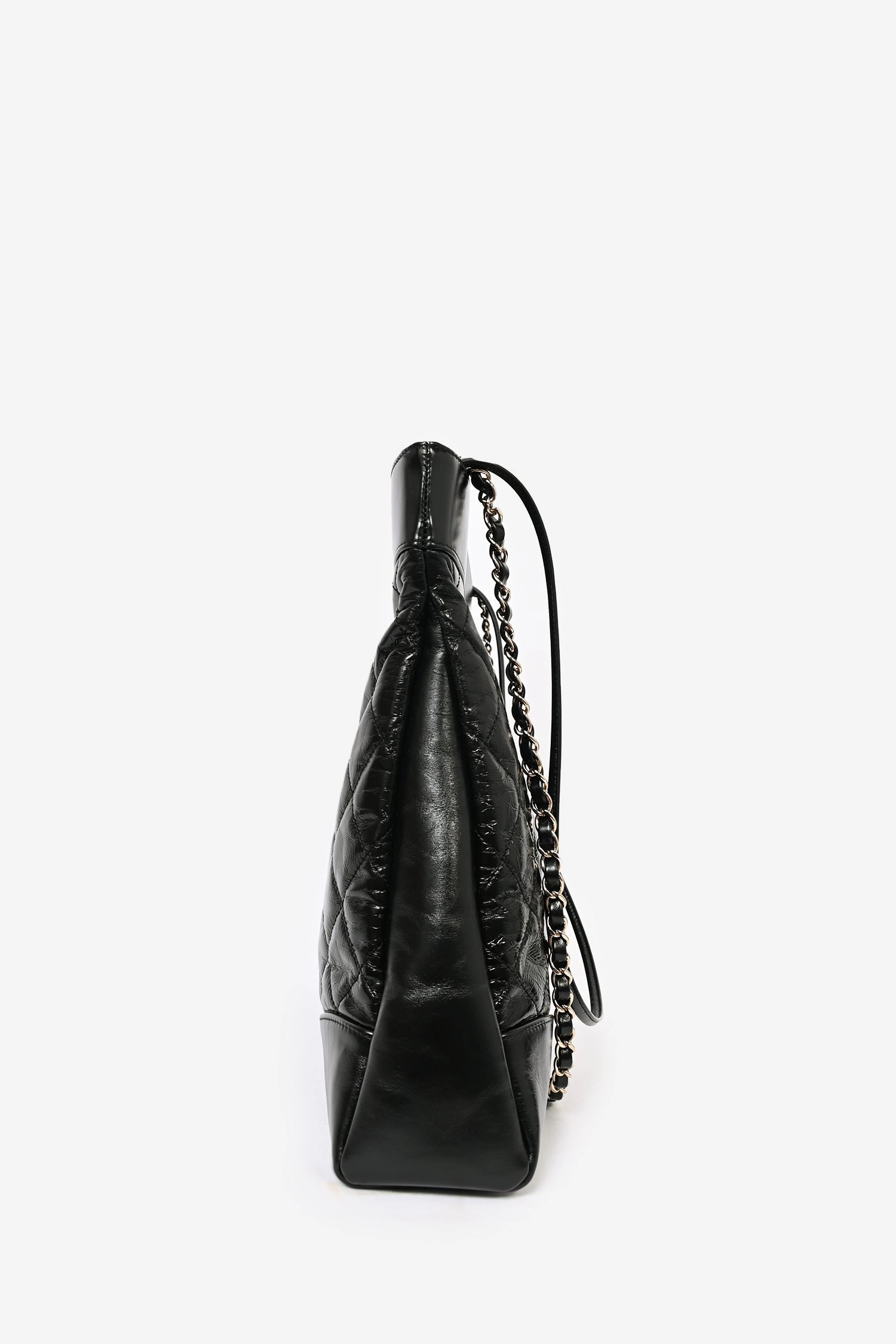 Pre-Loved Chanel 2019/20 Black Leather Quilted 31 Shopping Bag with Strap