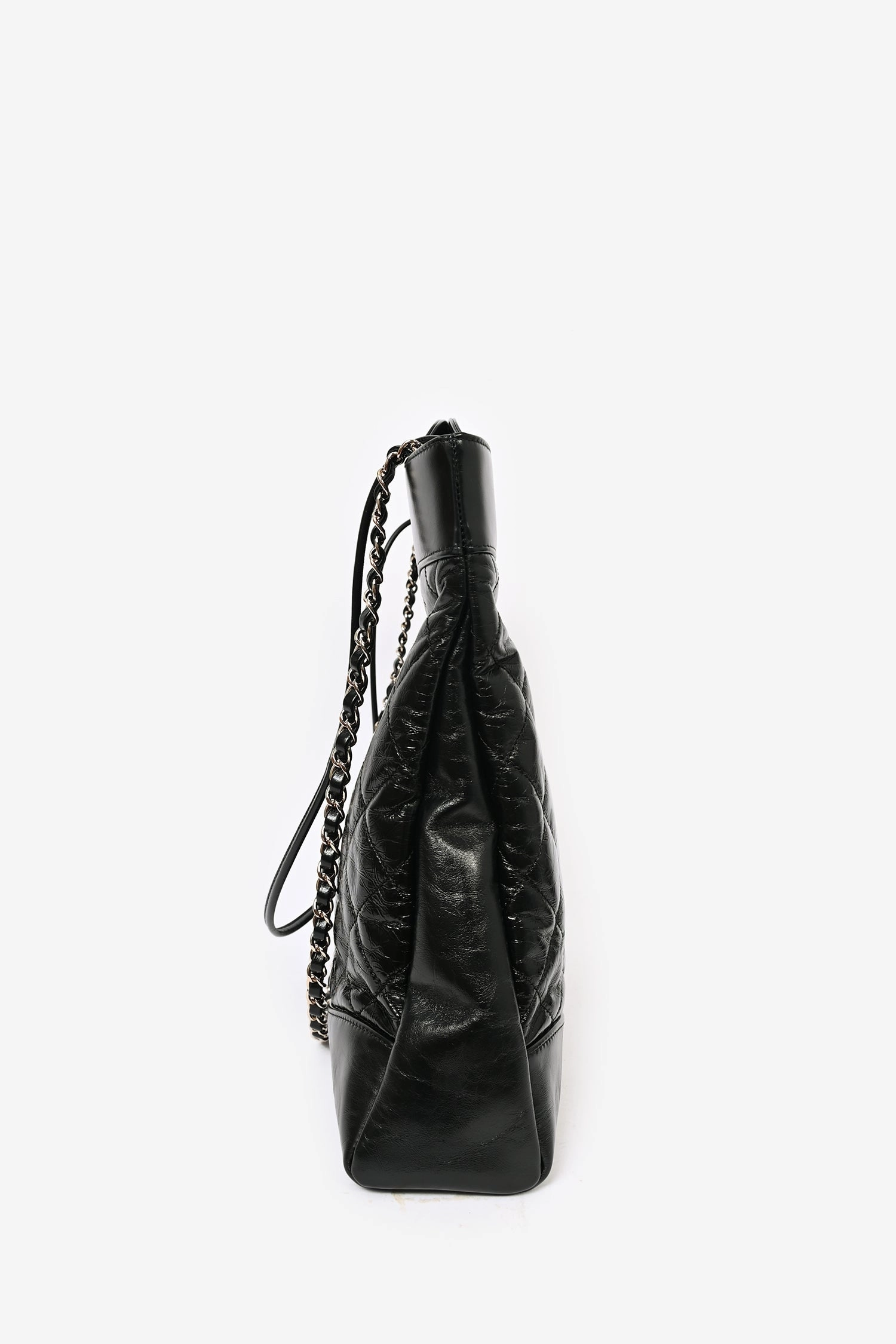 Pre-Loved Chanel 2019/20 Black Leather Quilted 31 Shopping Bag with Strap