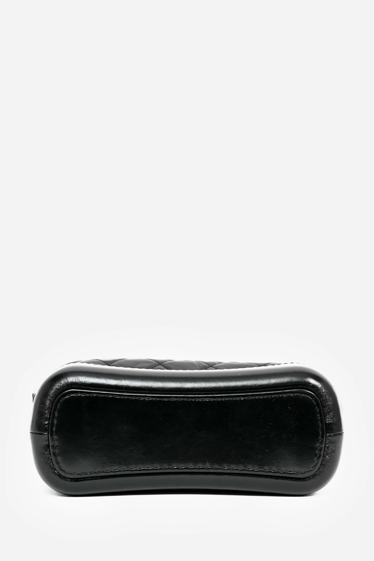 Pre-Loved Chanel 2019 Black Lambskin Leather Small Gabrielle Bag