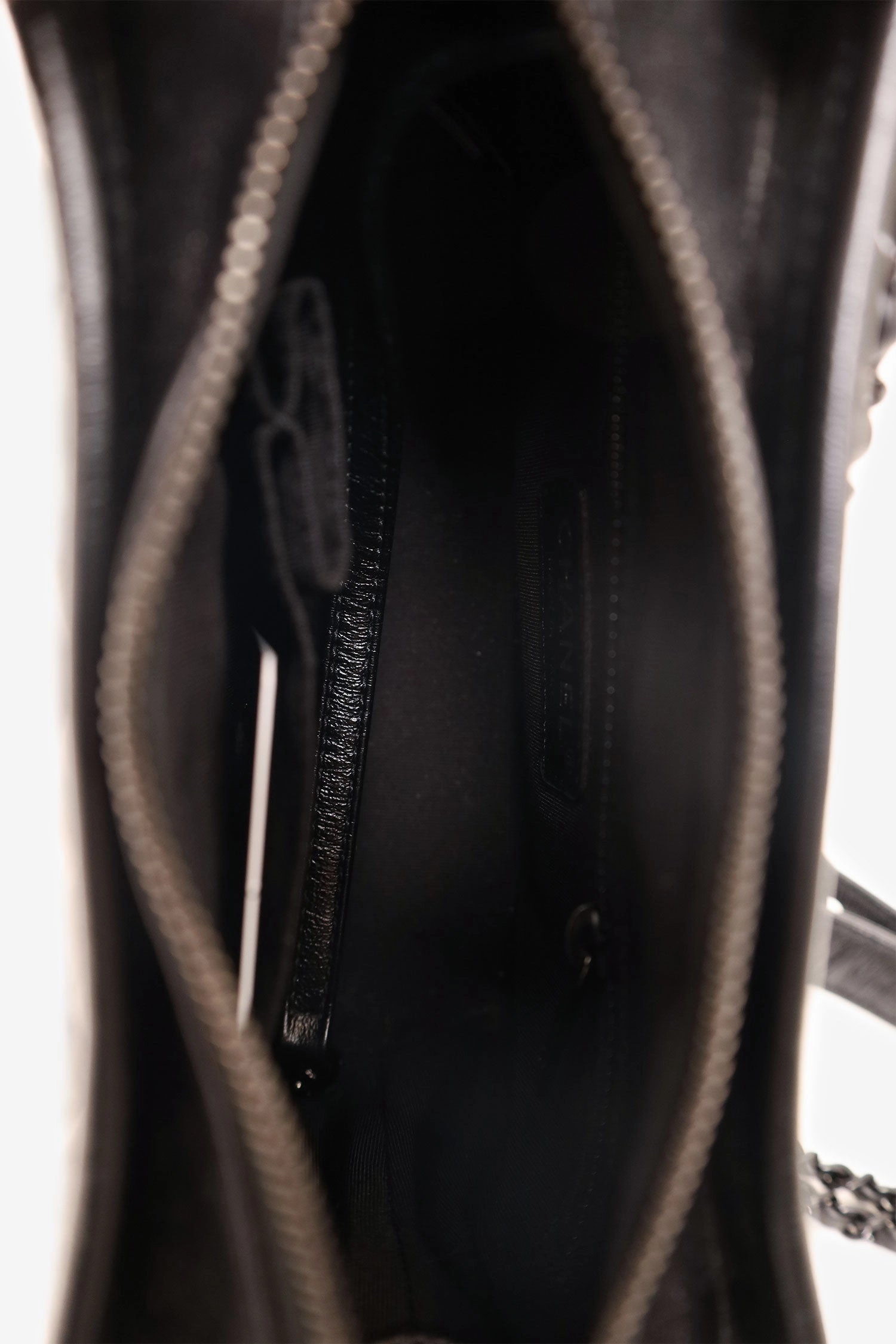 Pre-Loved Chanel 2019 So Black Quilted Leather Small Gabrielle Crossbody Bag